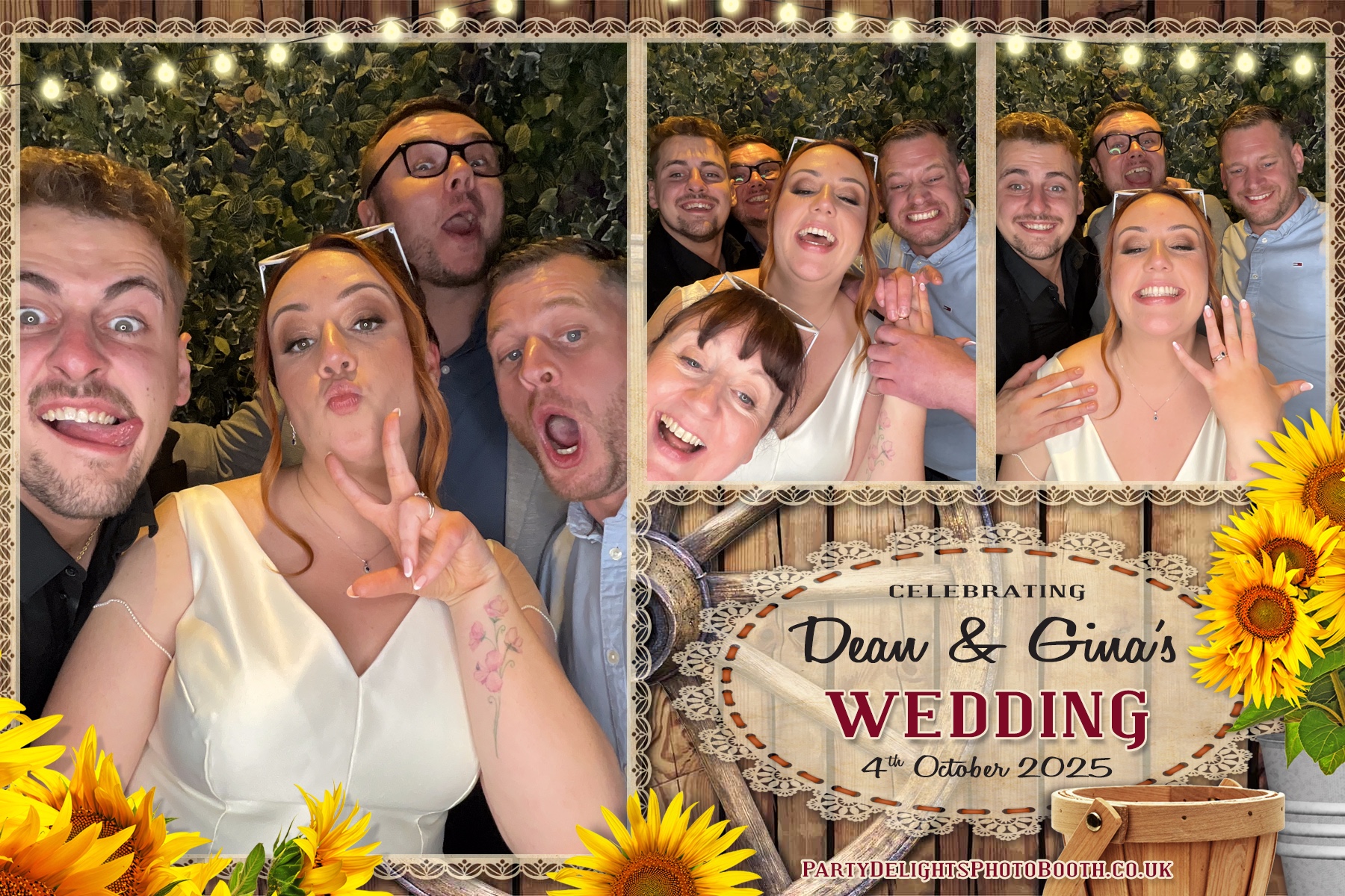 Gina and Dean's Wedding | View more photos from the event at gallery.partydelightsphotobooth.co.uk/u/PartyDelightsPhotoBooth/Gina-and-Deans-Wedding