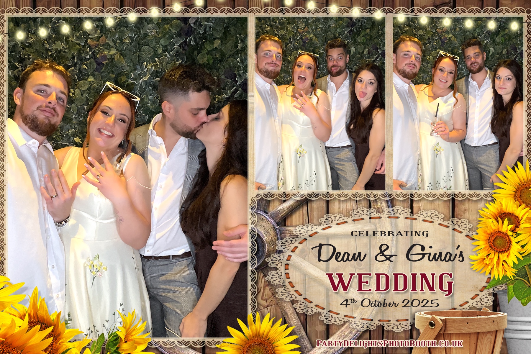 Gina and Dean's Wedding | View more photos from the event at gallery.partydelightsphotobooth.co.uk/u/PartyDelightsPhotoBooth/Gina-and-Deans-Wedding