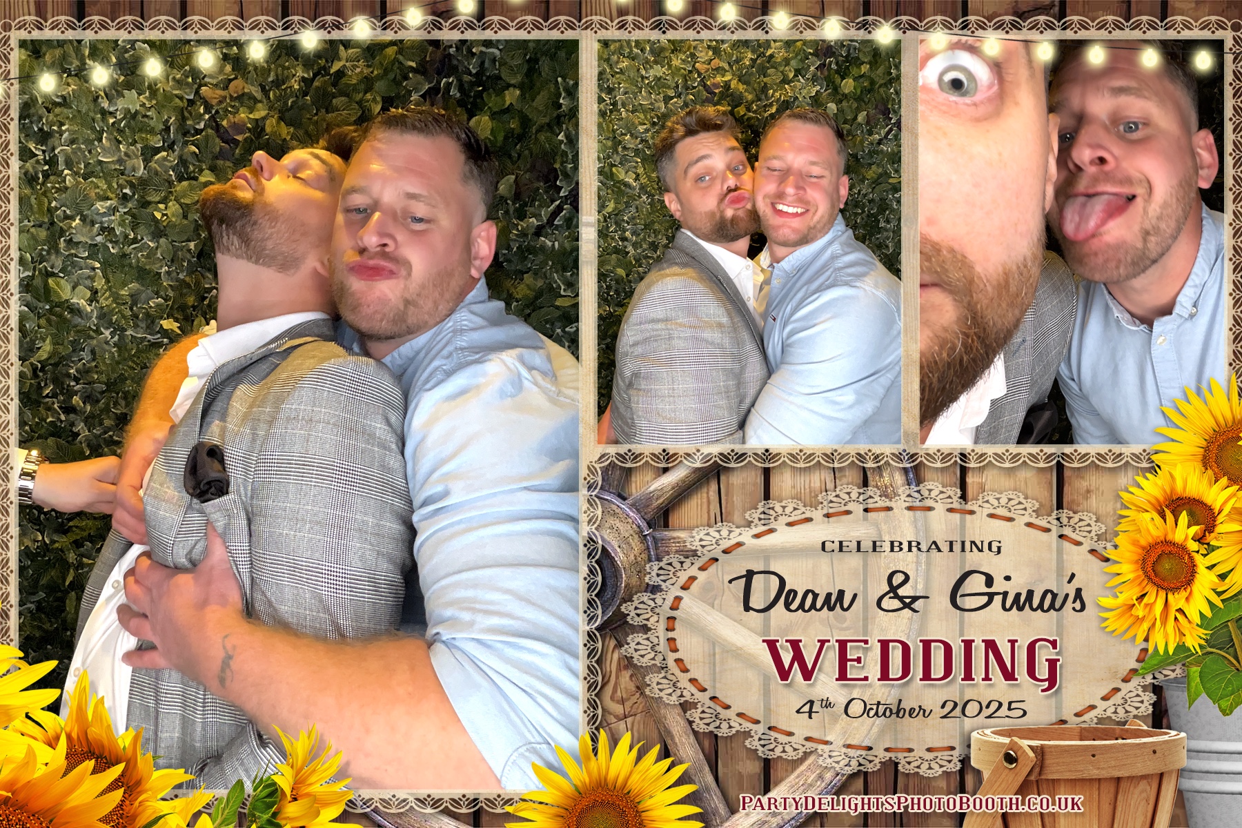 Gina and Dean's Wedding | View more photos from the event at gallery.partydelightsphotobooth.co.uk/u/PartyDelightsPhotoBooth/Gina-and-Deans-Wedding