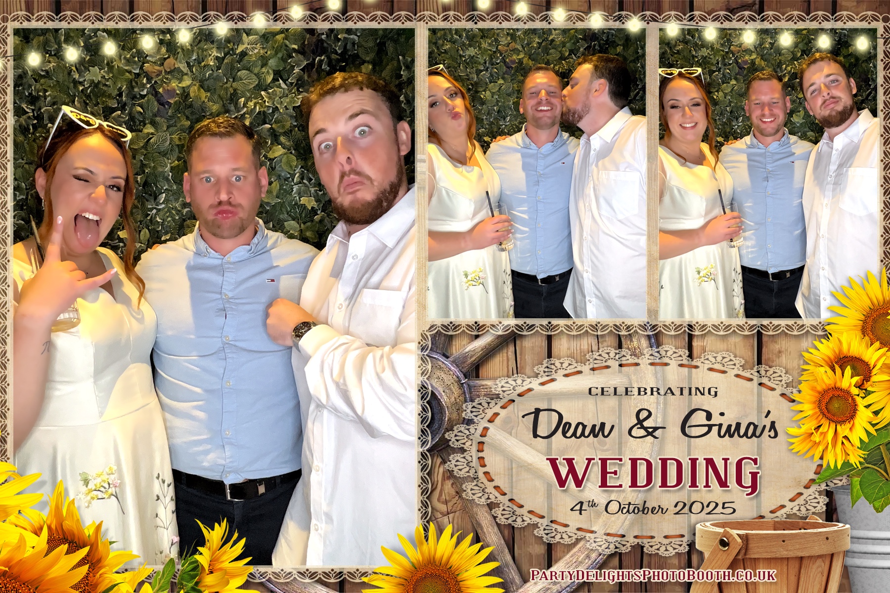Gina and Dean's Wedding | View more photos from the event at gallery.partydelightsphotobooth.co.uk/u/PartyDelightsPhotoBooth/Gina-and-Deans-Wedding