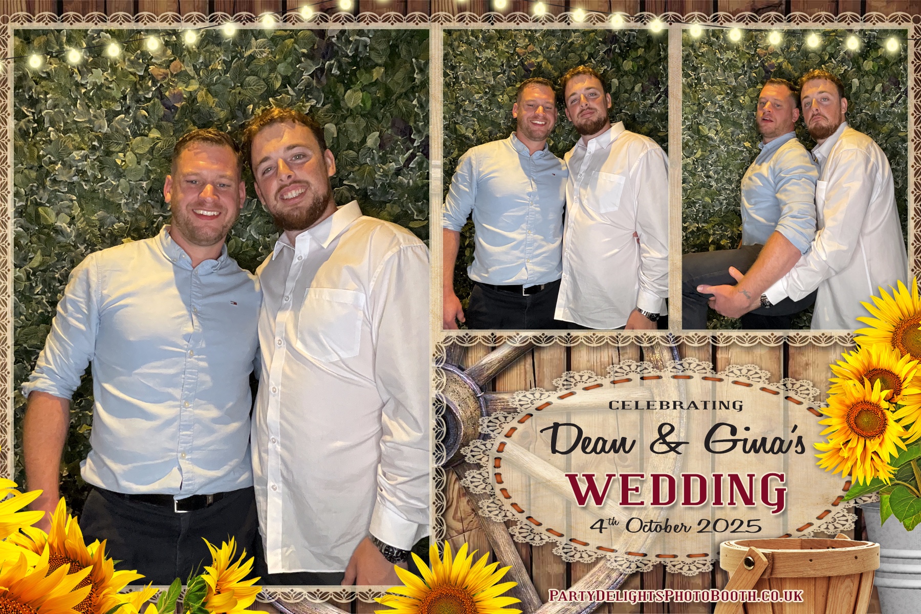 Gina and Dean's Wedding | View more photos from the event at gallery.partydelightsphotobooth.co.uk/u/PartyDelightsPhotoBooth/Gina-and-Deans-Wedding