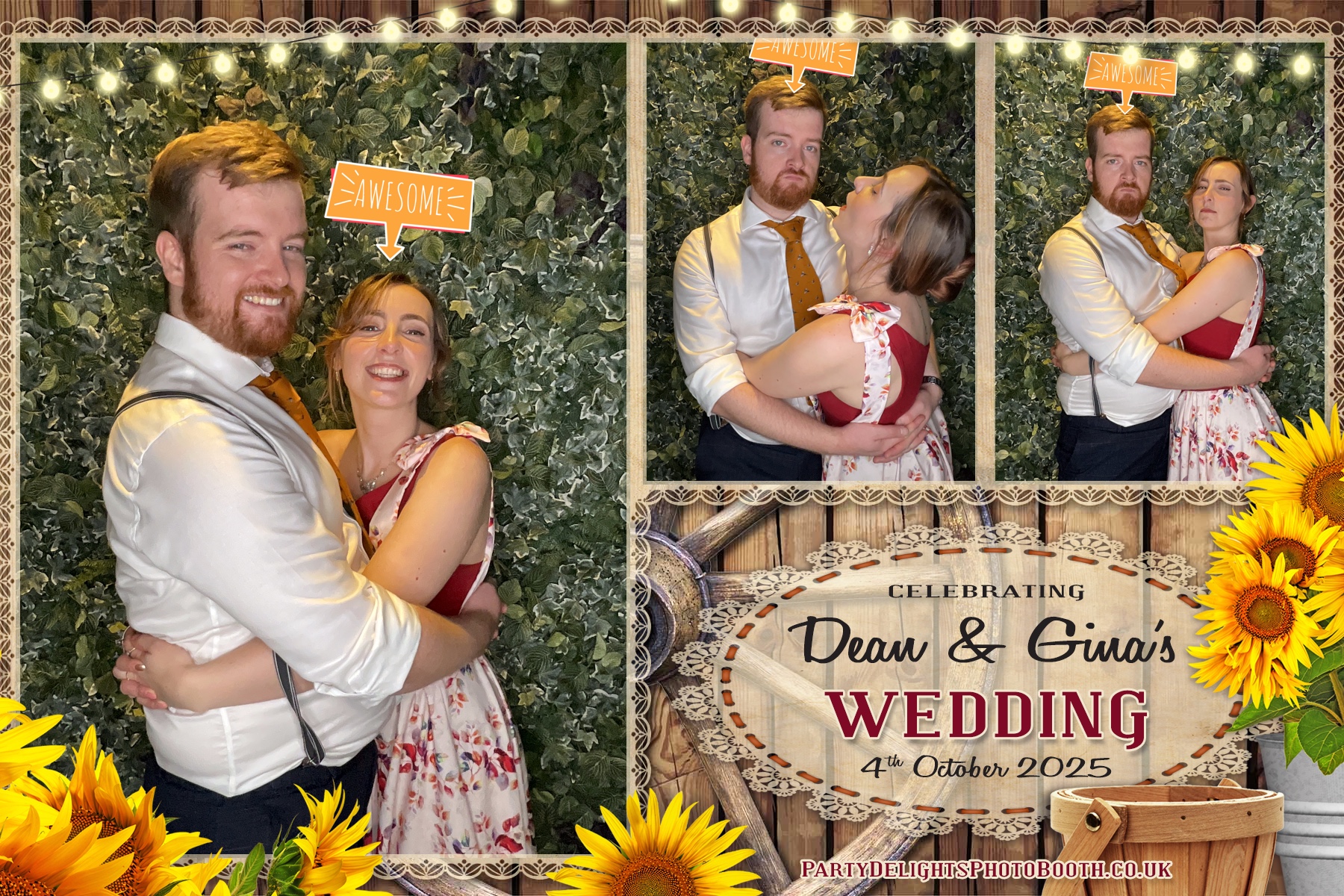 Gina and Dean's Wedding | View more photos from the event at gallery.partydelightsphotobooth.co.uk/u/PartyDelightsPhotoBooth/Gina-and-Deans-Wedding