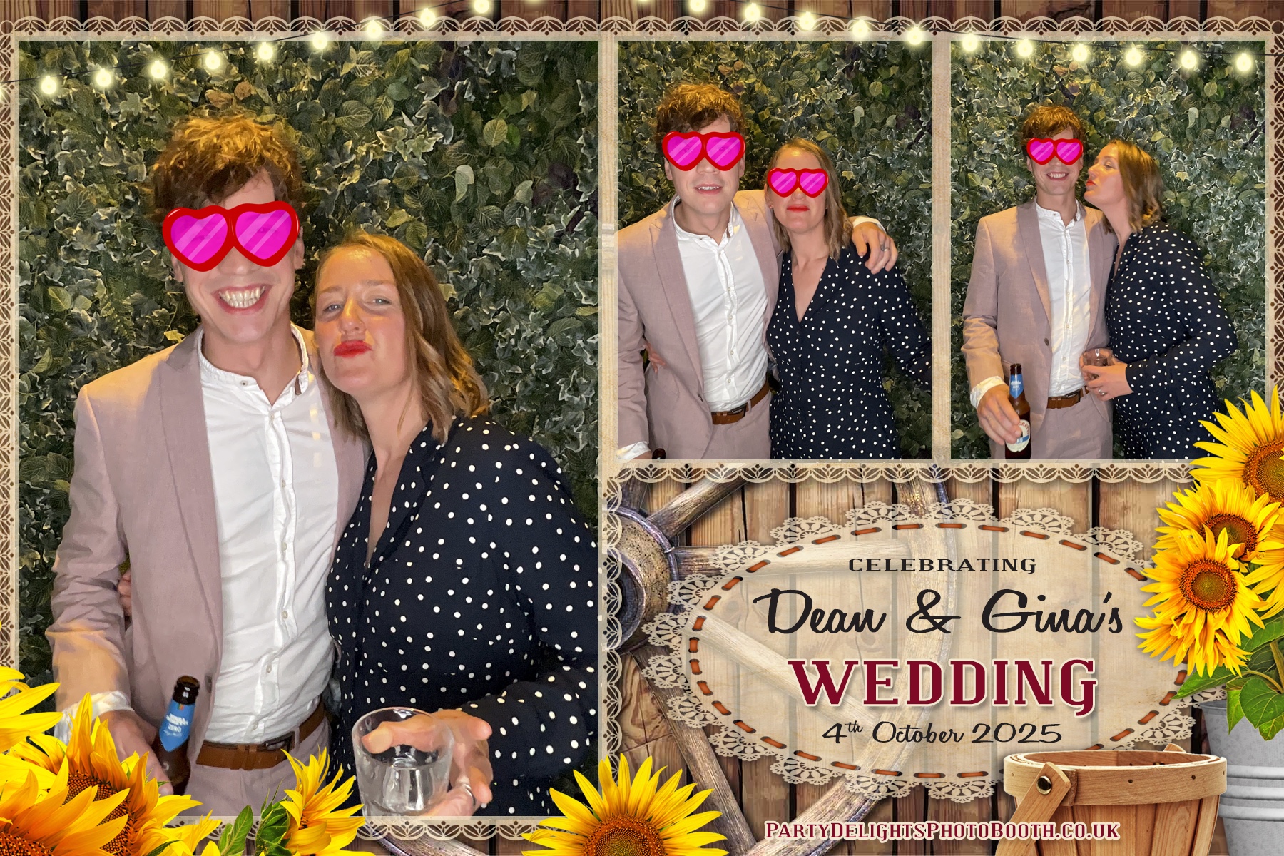 Gina and Dean's Wedding | View more photos from the event at gallery.partydelightsphotobooth.co.uk/u/PartyDelightsPhotoBooth/Gina-and-Deans-Wedding