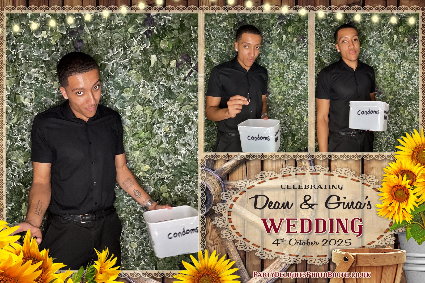 Gina and Dean's Wedding | View more photos from the event at gallery.partydelightsphotobooth.co.uk/u/PartyDelightsPhotoBooth/Gina-and-Deans-Wedding