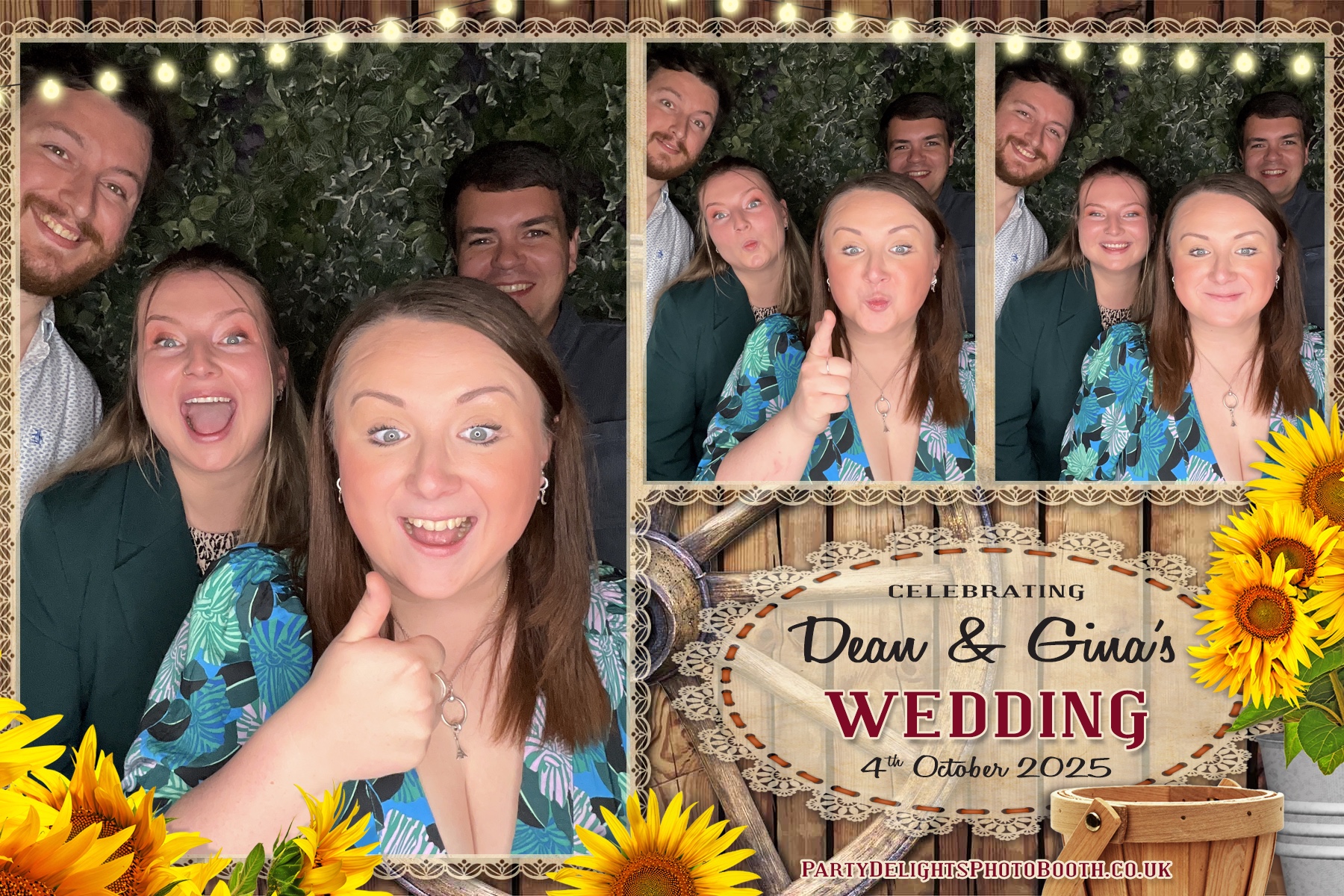 Gina and Dean's Wedding | View more photos from the event at gallery.partydelightsphotobooth.co.uk/u/PartyDelightsPhotoBooth/Gina-and-Deans-Wedding
