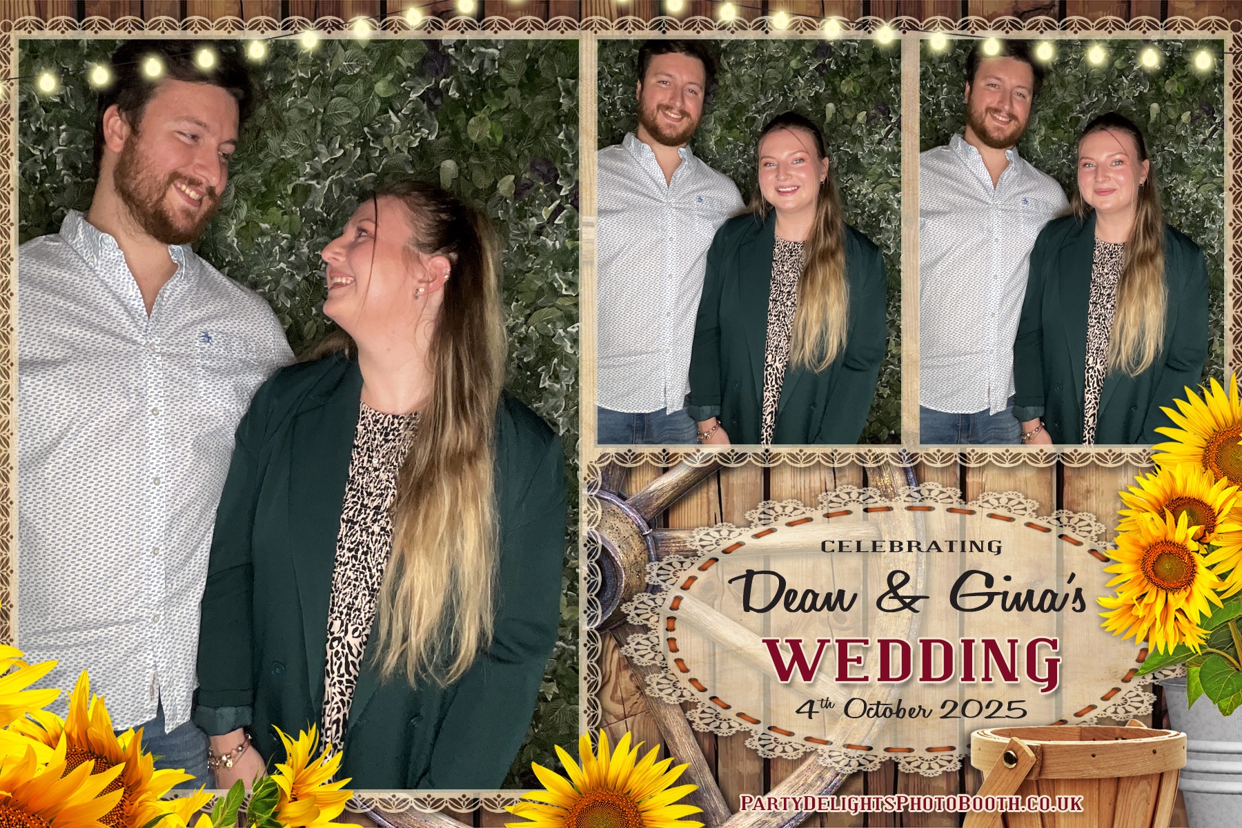 Gina and Dean's Wedding | View more photos from the event at gallery.partydelightsphotobooth.co.uk/u/PartyDelightsPhotoBooth/Gina-and-Deans-Wedding