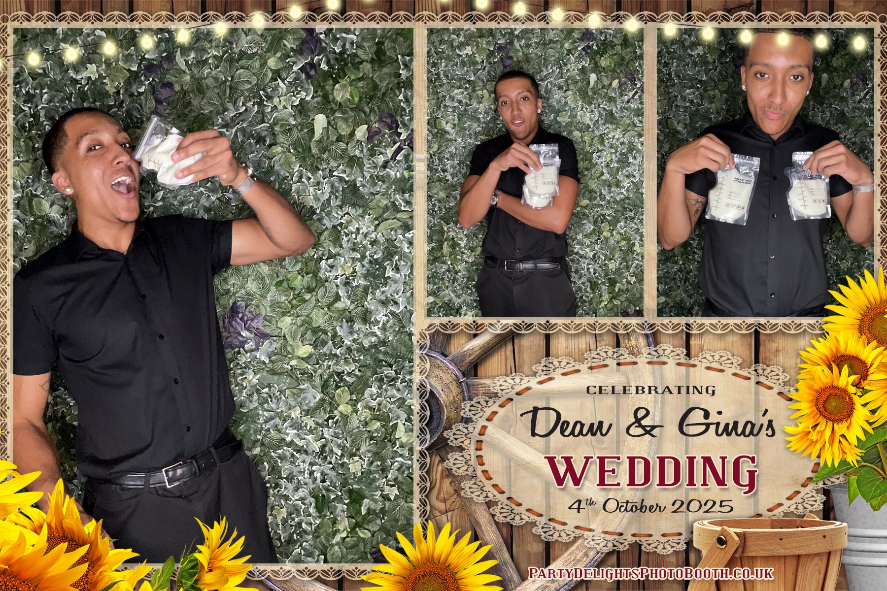 Gina and Dean's Wedding | View more photos from the event at gallery.partydelightsphotobooth.co.uk/u/PartyDelightsPhotoBooth/Gina-and-Deans-Wedding