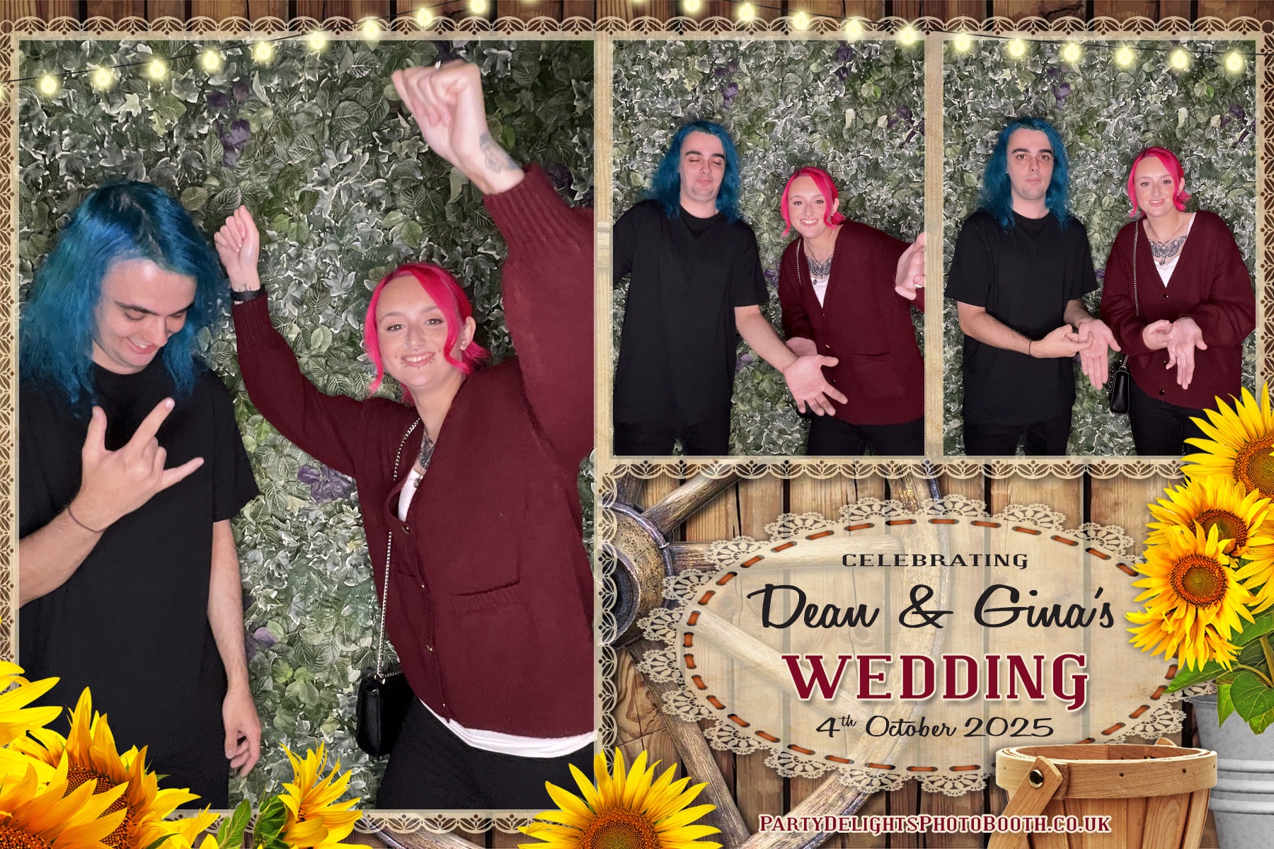 Gina and Dean's Wedding | View more photos from the event at gallery.partydelightsphotobooth.co.uk/u/PartyDelightsPhotoBooth/Gina-and-Deans-Wedding