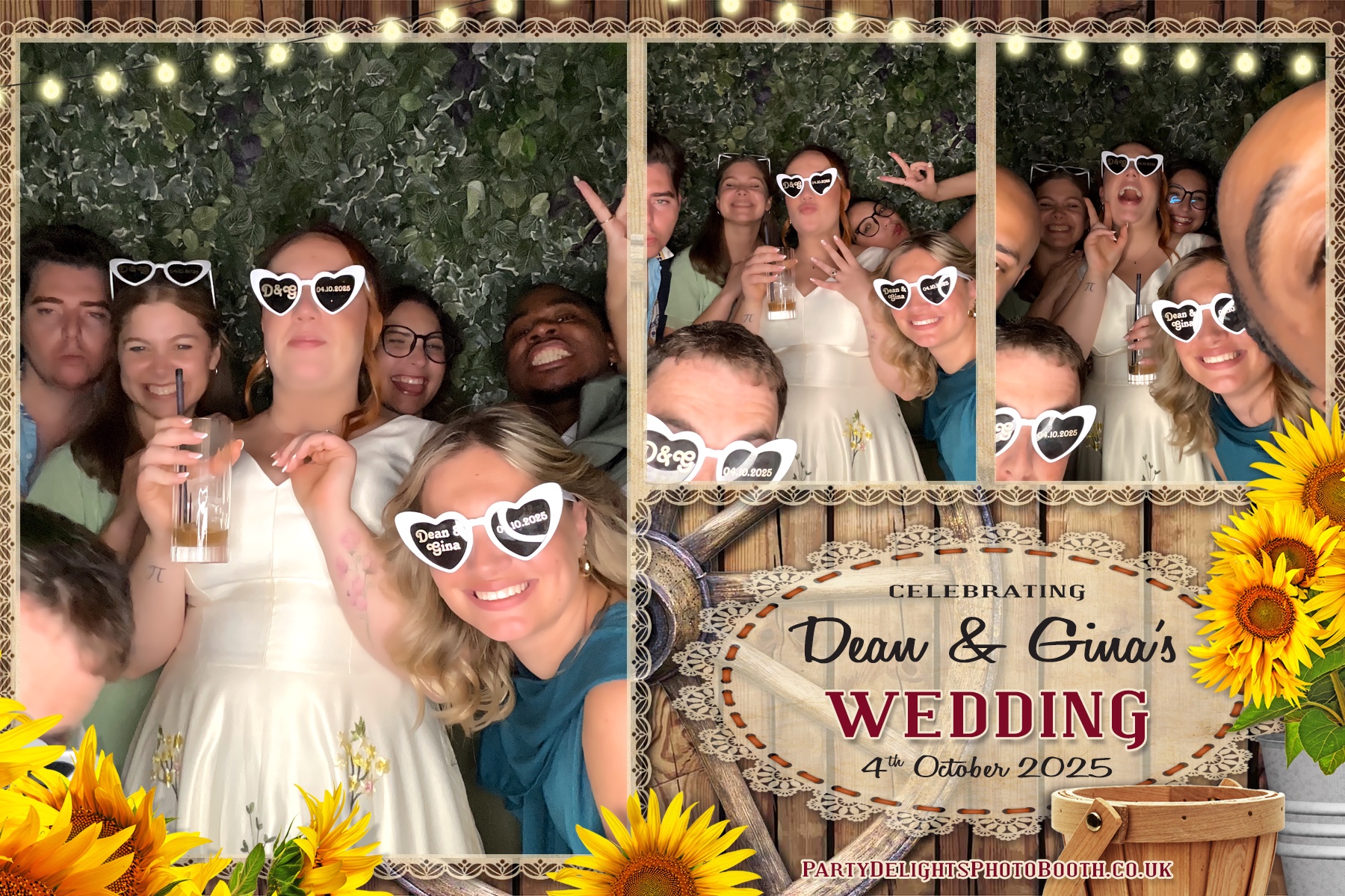 Gina and Dean's Wedding | View more photos from the event at gallery.partydelightsphotobooth.co.uk/u/PartyDelightsPhotoBooth/Gina-and-Deans-Wedding