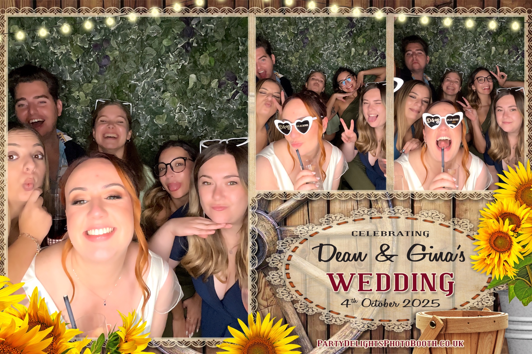 Gina and Dean's Wedding | View more photos from the event at gallery.partydelightsphotobooth.co.uk/u/PartyDelightsPhotoBooth/Gina-and-Deans-Wedding