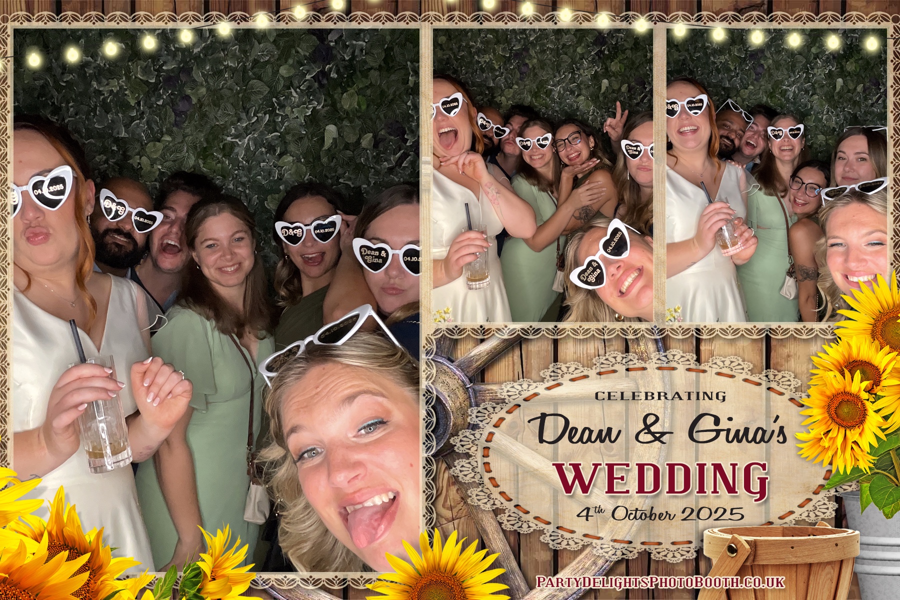 Gina and Dean's Wedding | View more photos from the event at gallery.partydelightsphotobooth.co.uk/u/PartyDelightsPhotoBooth/Gina-and-Deans-Wedding