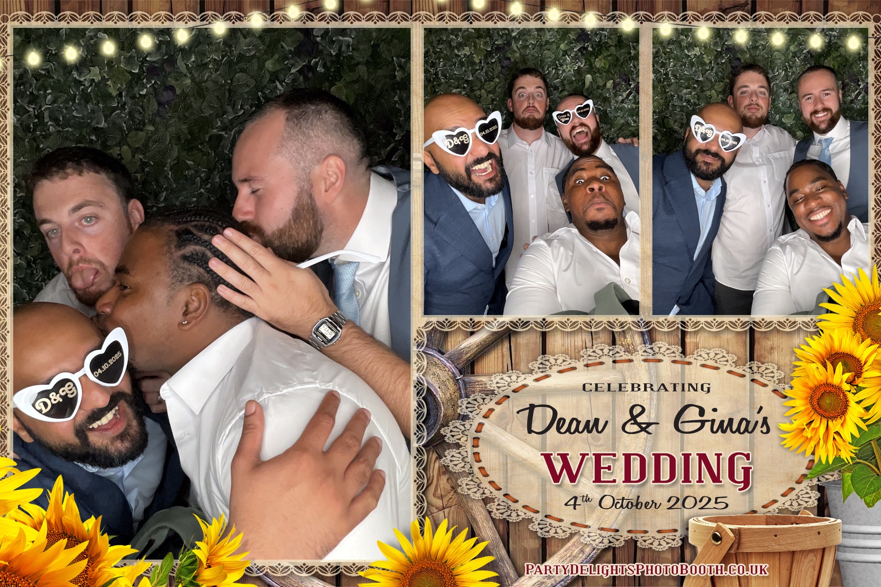 Gina and Dean's Wedding | View more photos from the event at gallery.partydelightsphotobooth.co.uk/u/PartyDelightsPhotoBooth/Gina-and-Deans-Wedding