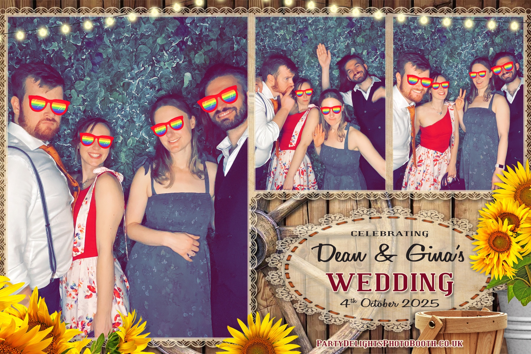 Gina and Dean's Wedding | View more photos from the event at gallery.partydelightsphotobooth.co.uk/u/PartyDelightsPhotoBooth/Gina-and-Deans-Wedding