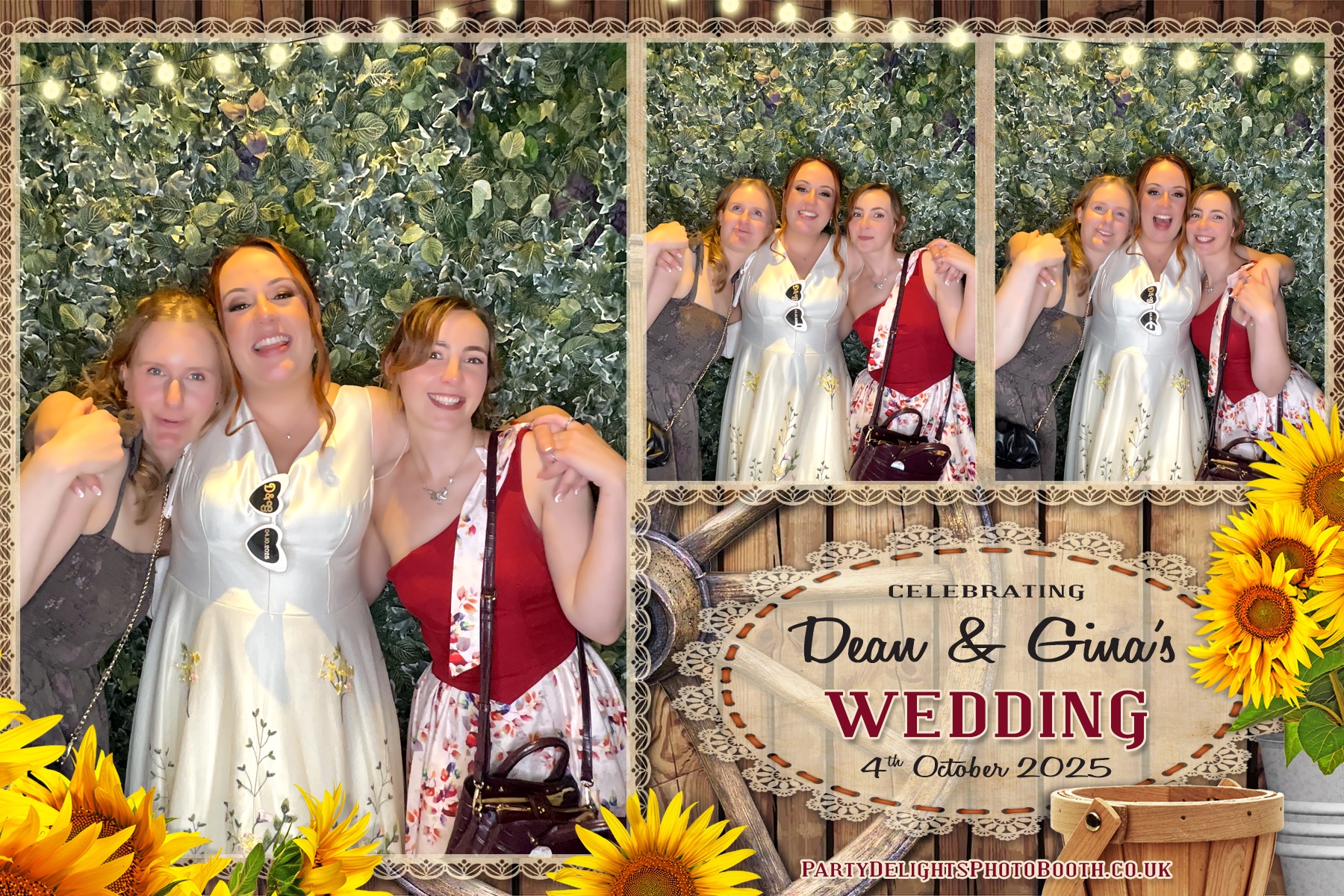 Gina and Dean's Wedding | View more photos from the event at gallery.partydelightsphotobooth.co.uk/u/PartyDelightsPhotoBooth/Gina-and-Deans-Wedding