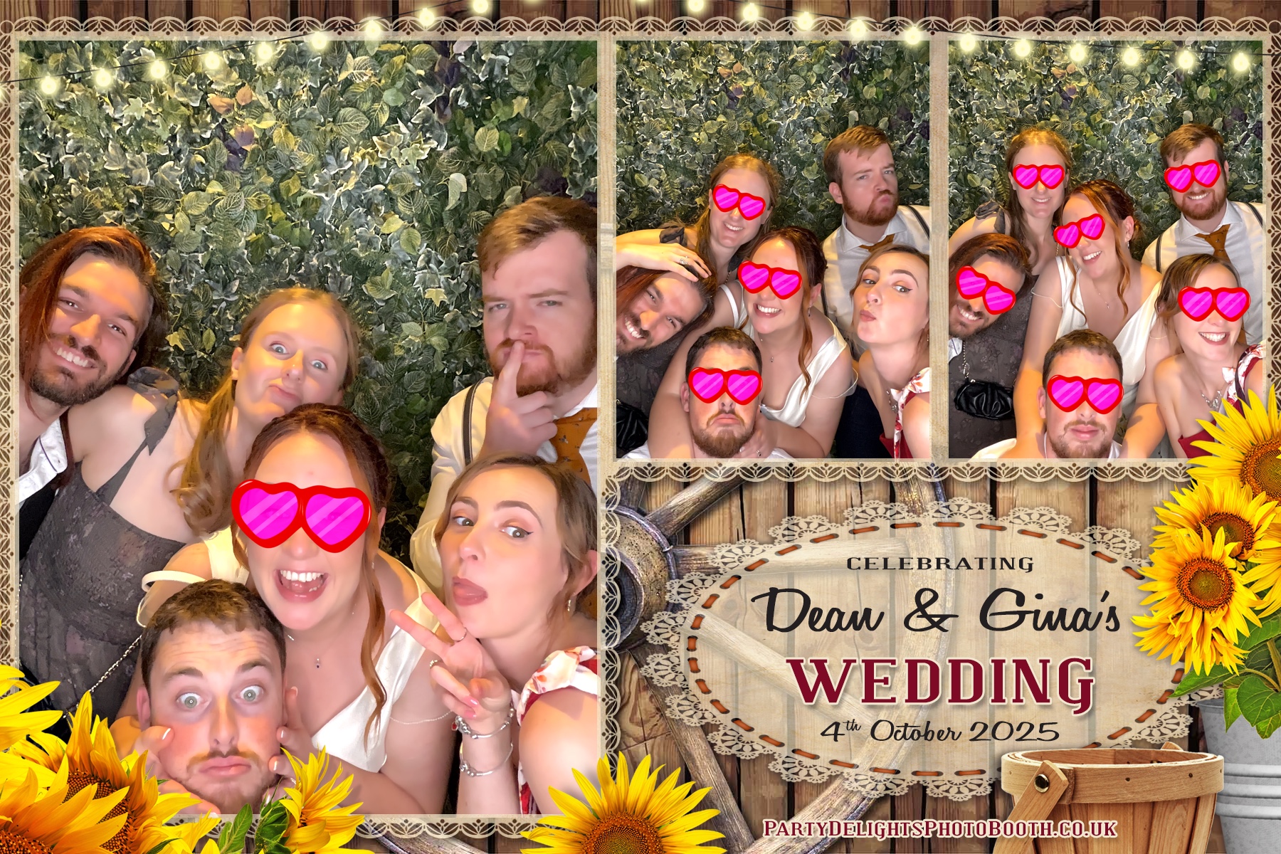 Gina and Dean's Wedding | View more photos from the event at gallery.partydelightsphotobooth.co.uk/u/PartyDelightsPhotoBooth/Gina-and-Deans-Wedding