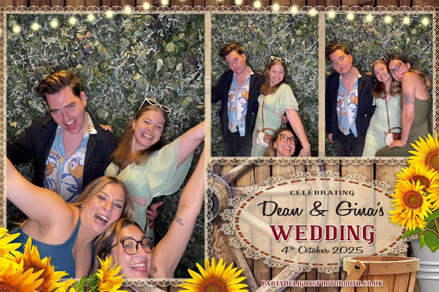 Gina and Dean's Wedding | View more photos from the event at gallery.partydelightsphotobooth.co.uk/u/PartyDelightsPhotoBooth/Gina-and-Deans-Wedding