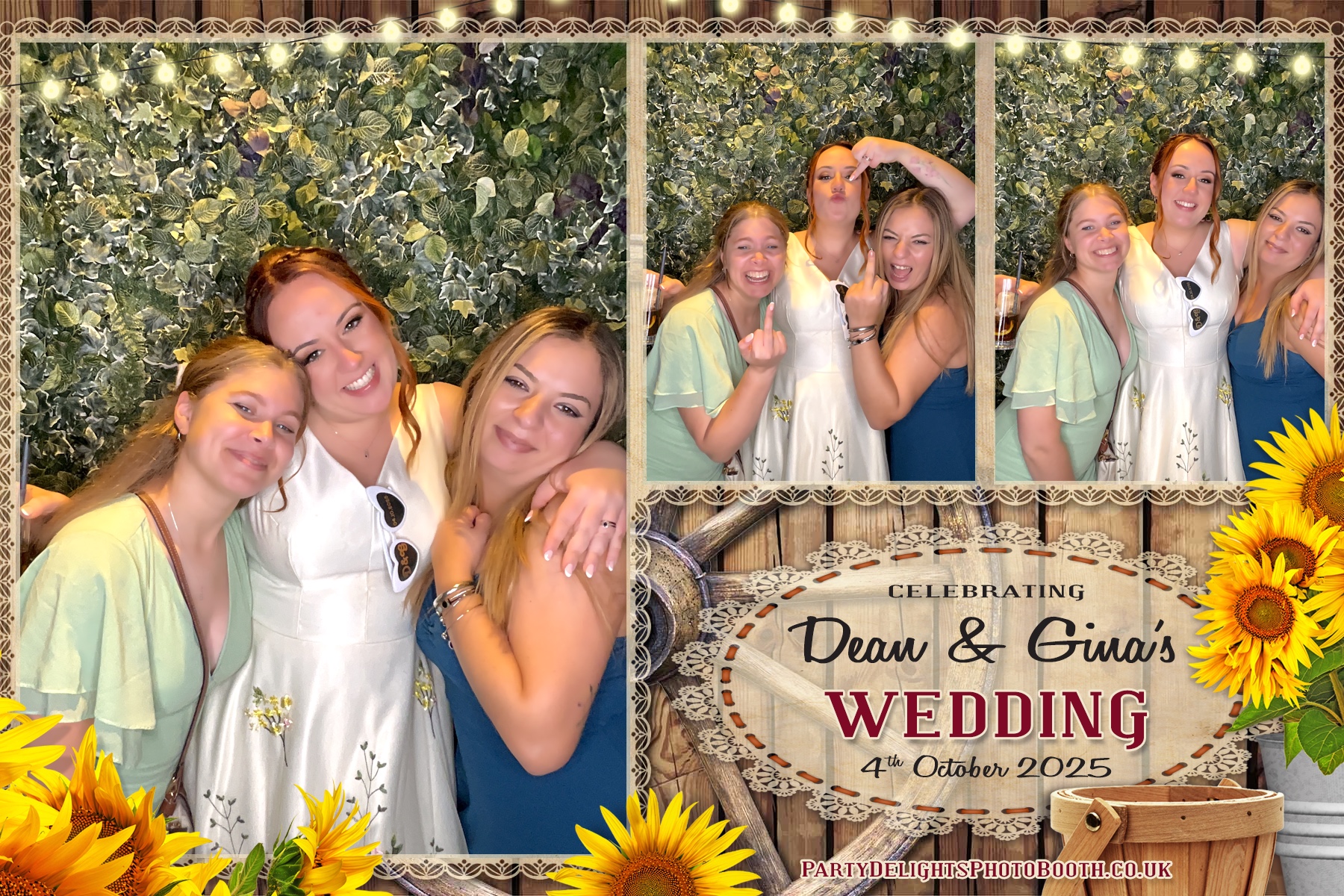 Gina and Dean's Wedding | View more photos from the event at gallery.partydelightsphotobooth.co.uk/u/PartyDelightsPhotoBooth/Gina-and-Deans-Wedding