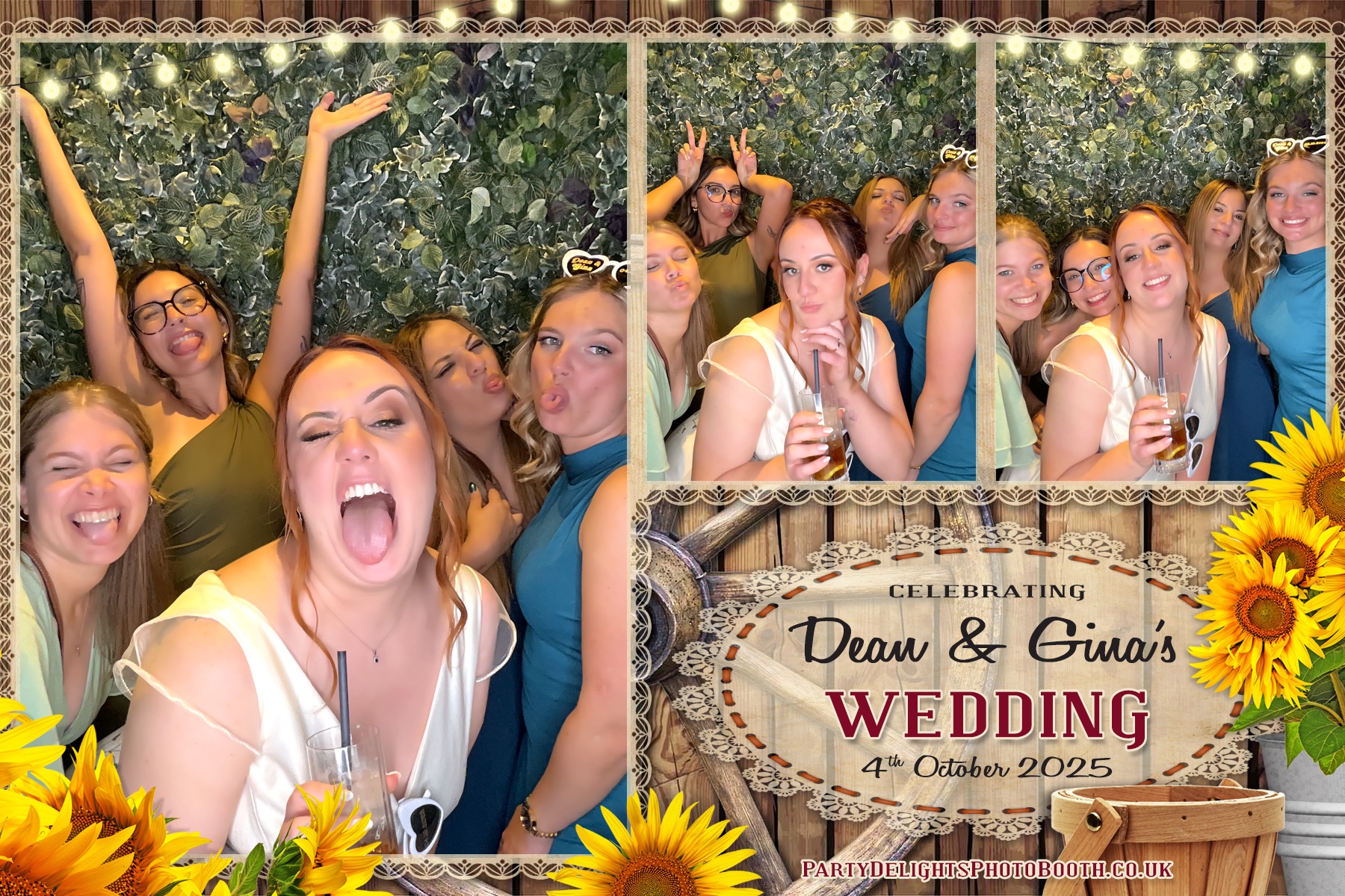 Gina and Dean's Wedding | View more photos from the event at gallery.partydelightsphotobooth.co.uk/u/PartyDelightsPhotoBooth/Gina-and-Deans-Wedding