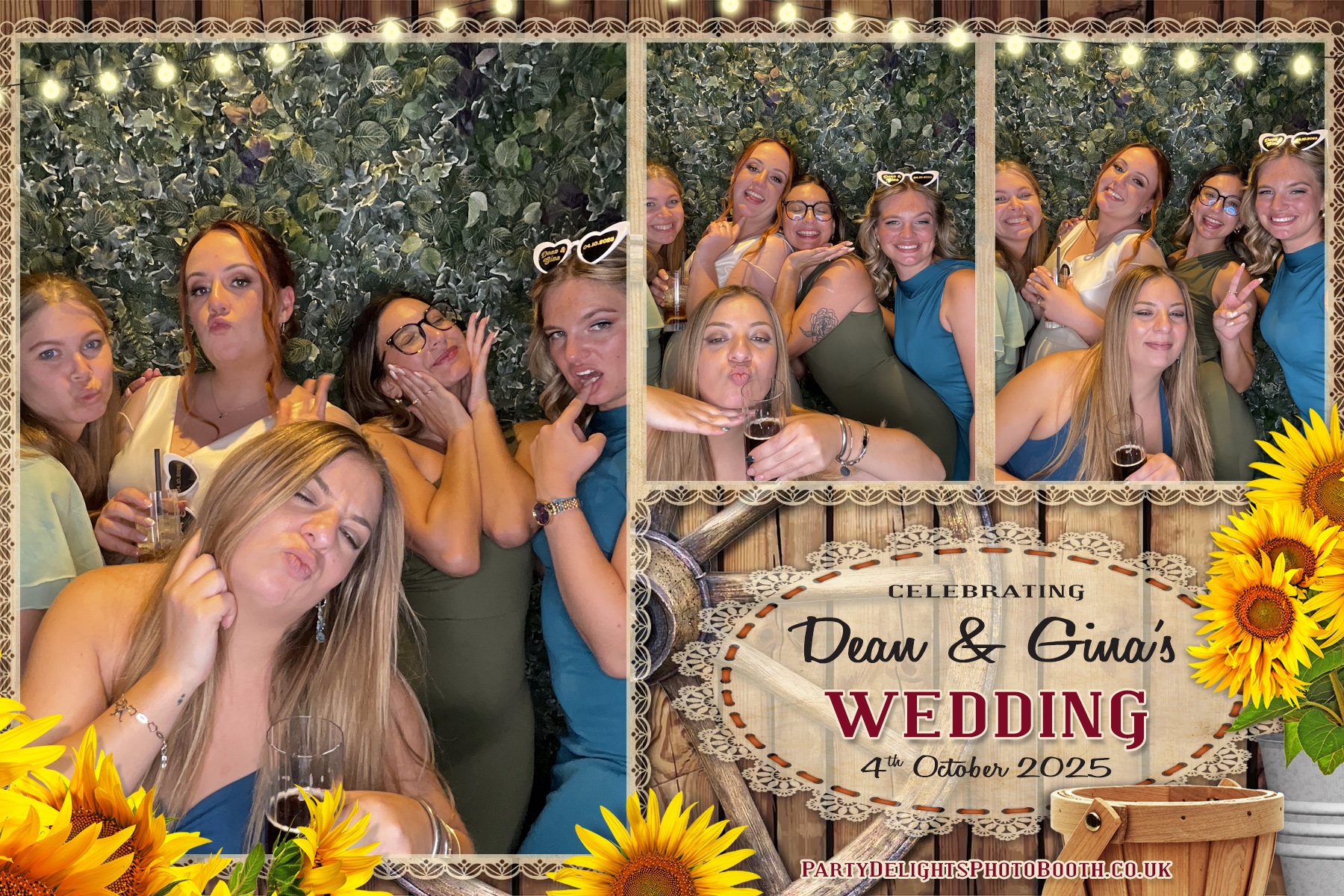 Gina and Dean's Wedding | View more photos from the event at gallery.partydelightsphotobooth.co.uk/u/PartyDelightsPhotoBooth/Gina-and-Deans-Wedding