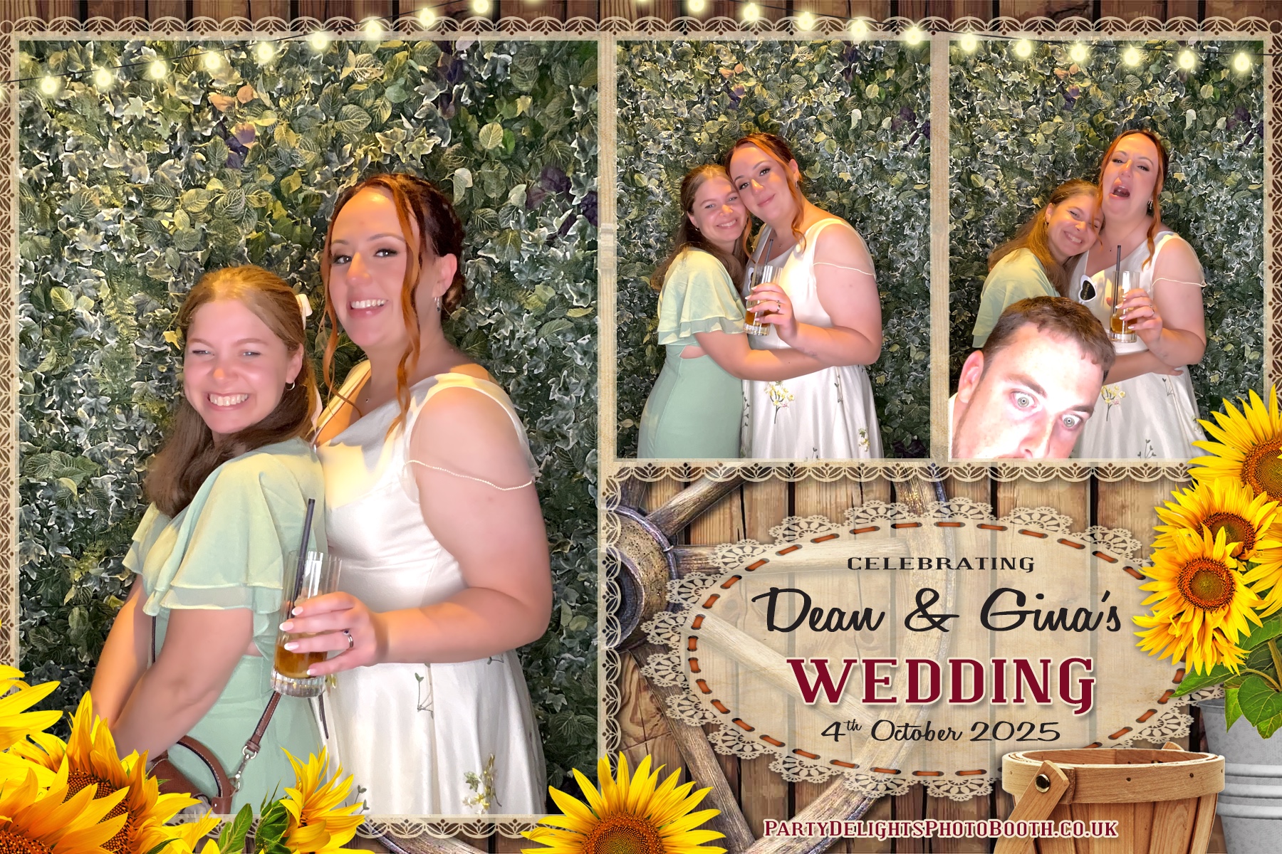 Gina and Dean's Wedding | View more photos from the event at gallery.partydelightsphotobooth.co.uk/u/PartyDelightsPhotoBooth/Gina-and-Deans-Wedding