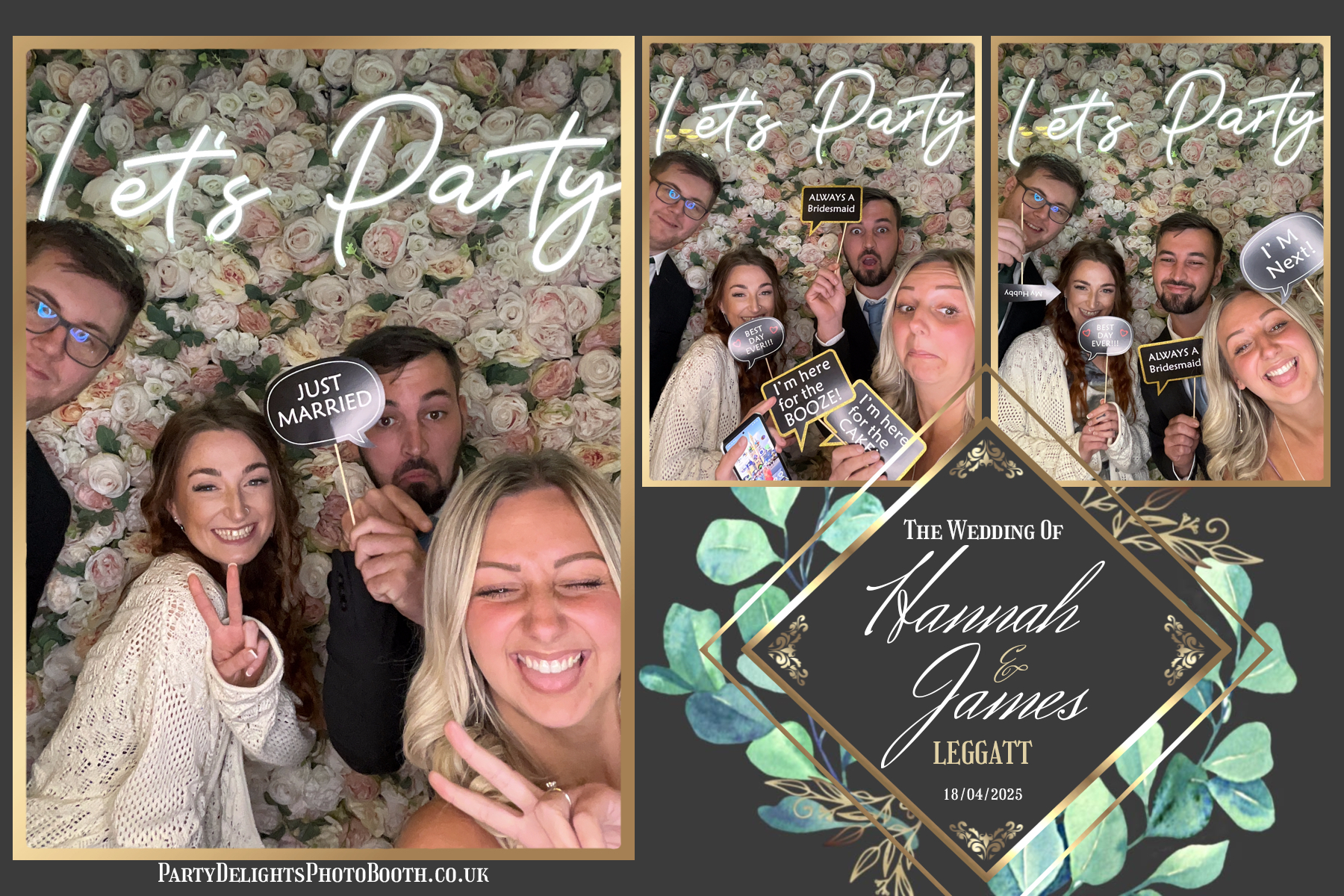 Hannah & James’ Wedding | View more photos from the event at gallery.partydelightsphotobooth.co.uk/u/PartyDelightsPhotoBooth/Hannah-James’-Wedding