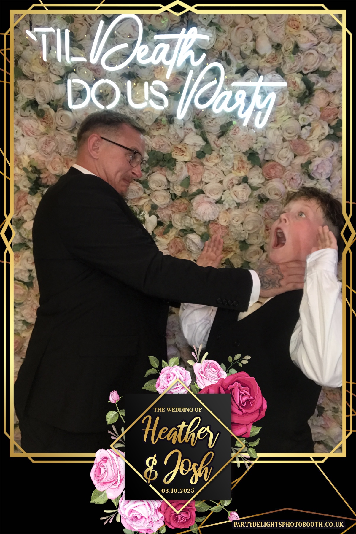 Heather and Josh's Wedding | View more photos from the event at gallery.partydelightsphotobooth.co.uk/u/PartyDelightsPhotoBooth/Heather-and-Joshs-Wedding