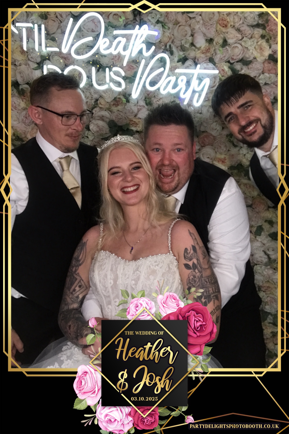 Heather and Josh's Wedding | View more photos from the event at gallery.partydelightsphotobooth.co.uk/u/PartyDelightsPhotoBooth/Heather-and-Joshs-Wedding