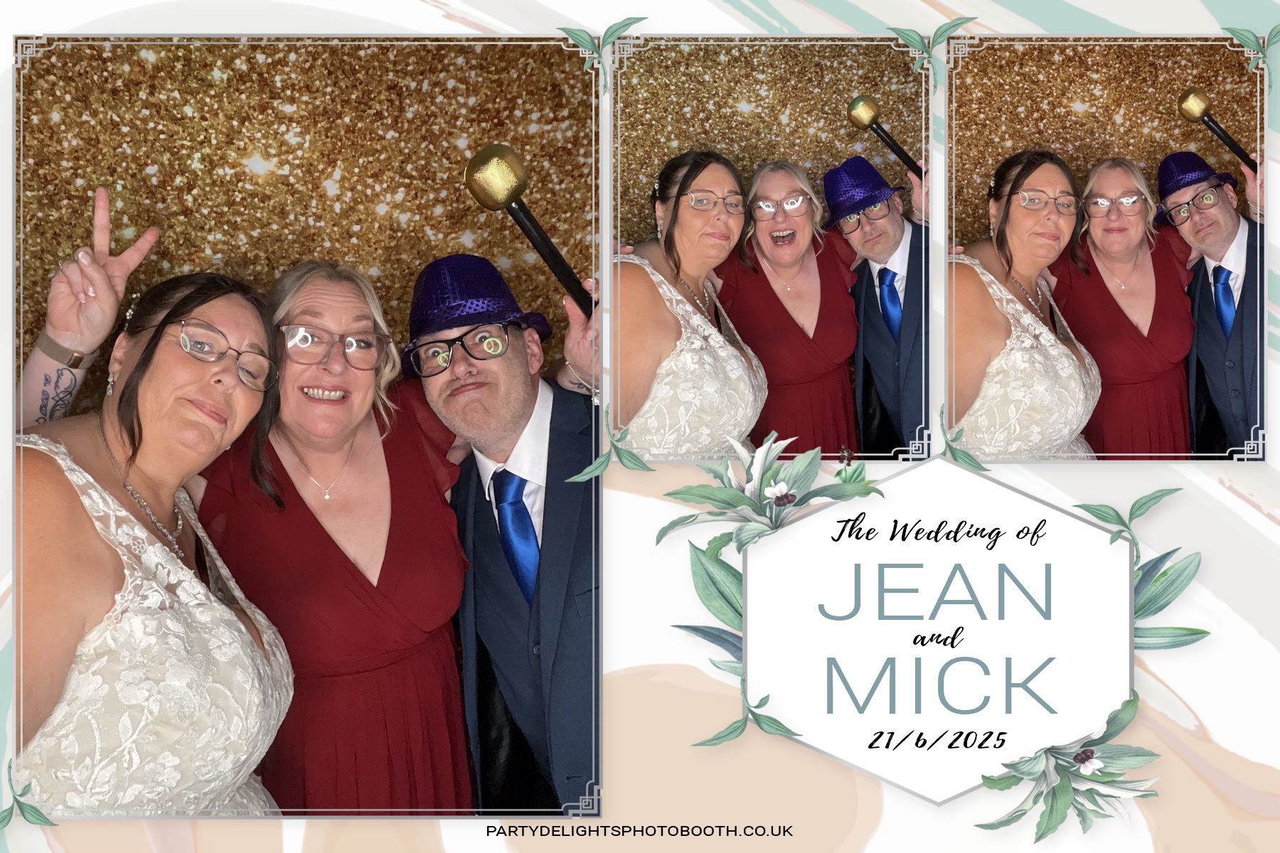 Jean and Mick’s wedding | View more photos from the event at gallery.partydelightsphotobooth.co.uk/u/PartyDelightsPhotoBooth/Jean-and-Mick’s-wedding