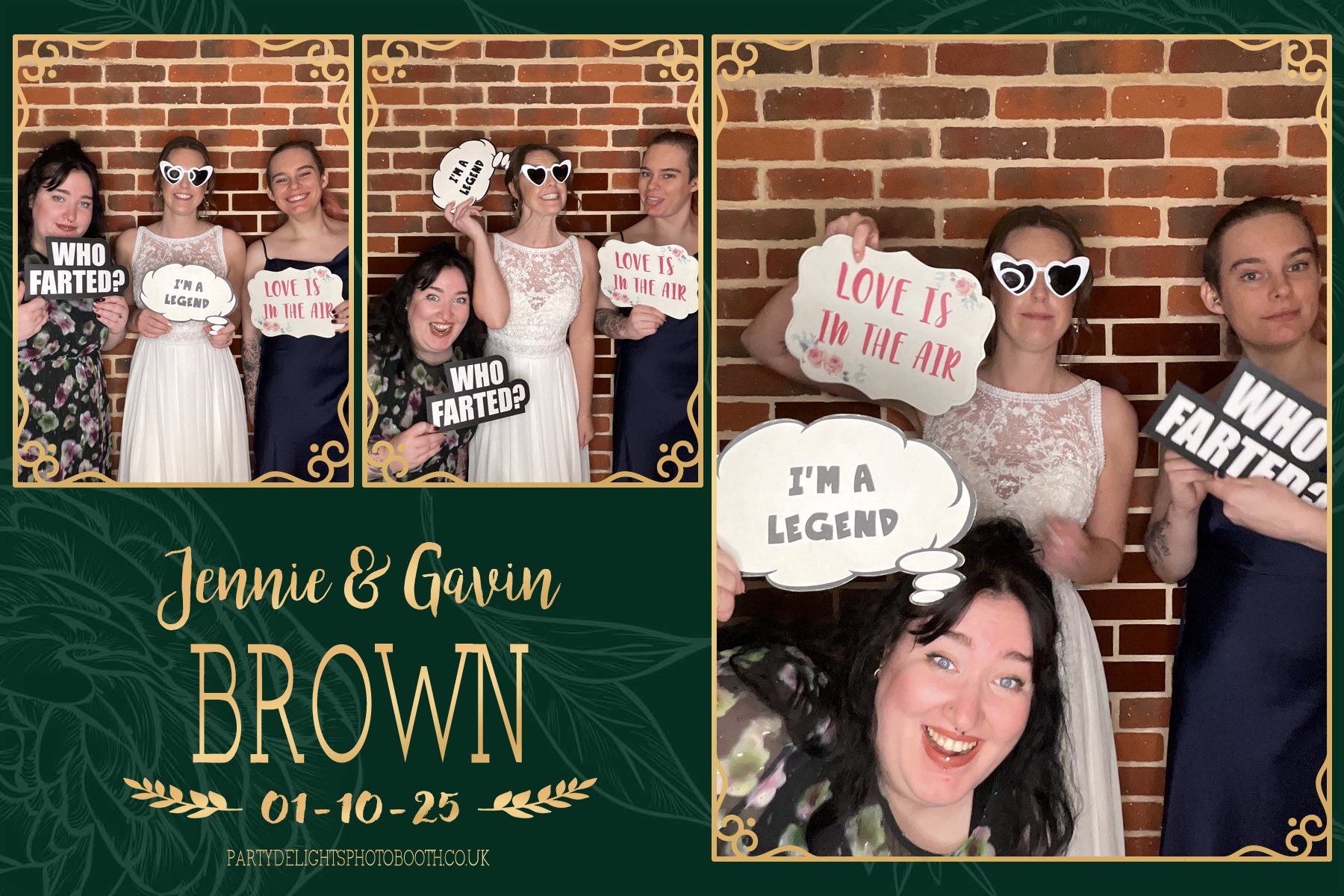 Jennie and Gavin's Wedding | View more photos from the event at gallery.partydelightsphotobooth.co.uk/u/PartyDelightsPhotoBooth/Jennie-and-Gavins-Wedding