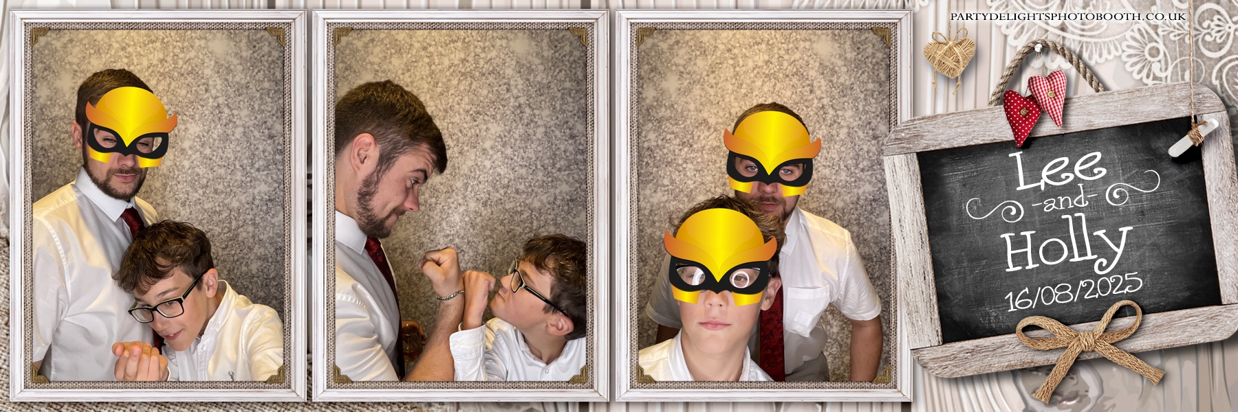 Lee & Holly's Wedding | View more photos from the event at gallery.partydelightsphotobooth.co.uk/u/PartyDelightsPhotoBooth/Lee-Hollys-Wedding