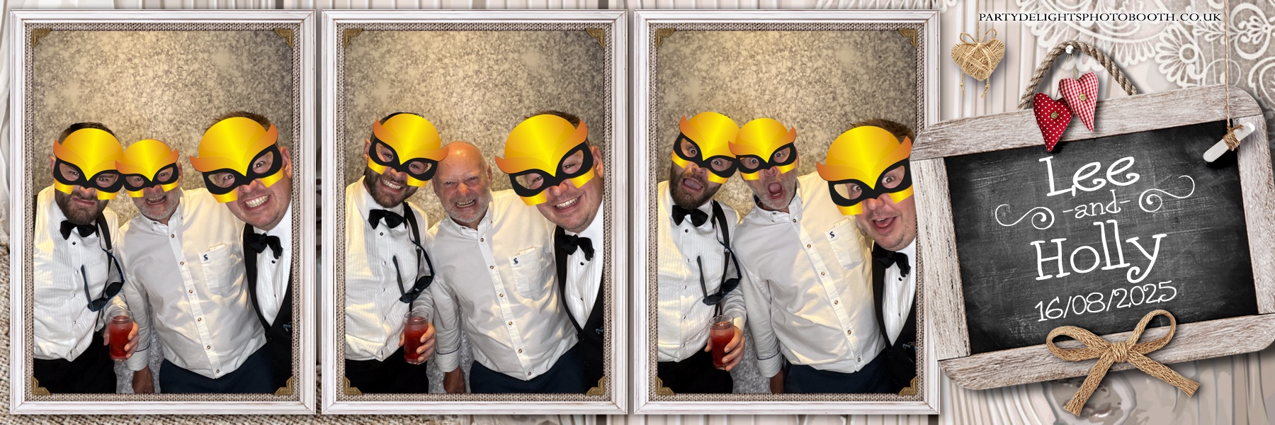 Lee & Holly's Wedding | View more photos from the event at gallery.partydelightsphotobooth.co.uk/u/PartyDelightsPhotoBooth/Lee-Hollys-Wedding