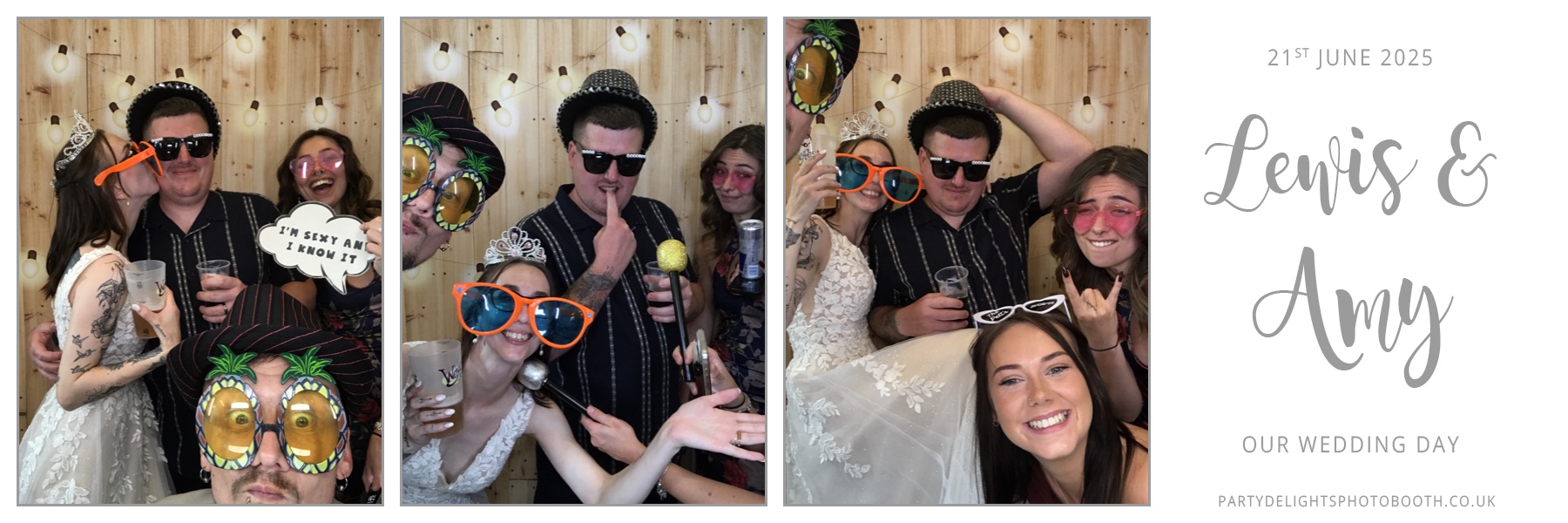 Lewis and Amy's Wedding | View more photos from the event at gallery.partydelightsphotobooth.co.uk/u/PartyDelightsPhotoBooth/Lewis-and-Amys-Wedding