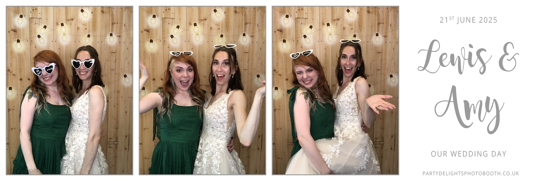 Lewis and Amy's Wedding | View more photos from the event at gallery.partydelightsphotobooth.co.uk/u/PartyDelightsPhotoBooth/Lewis-and-Amys-Wedding