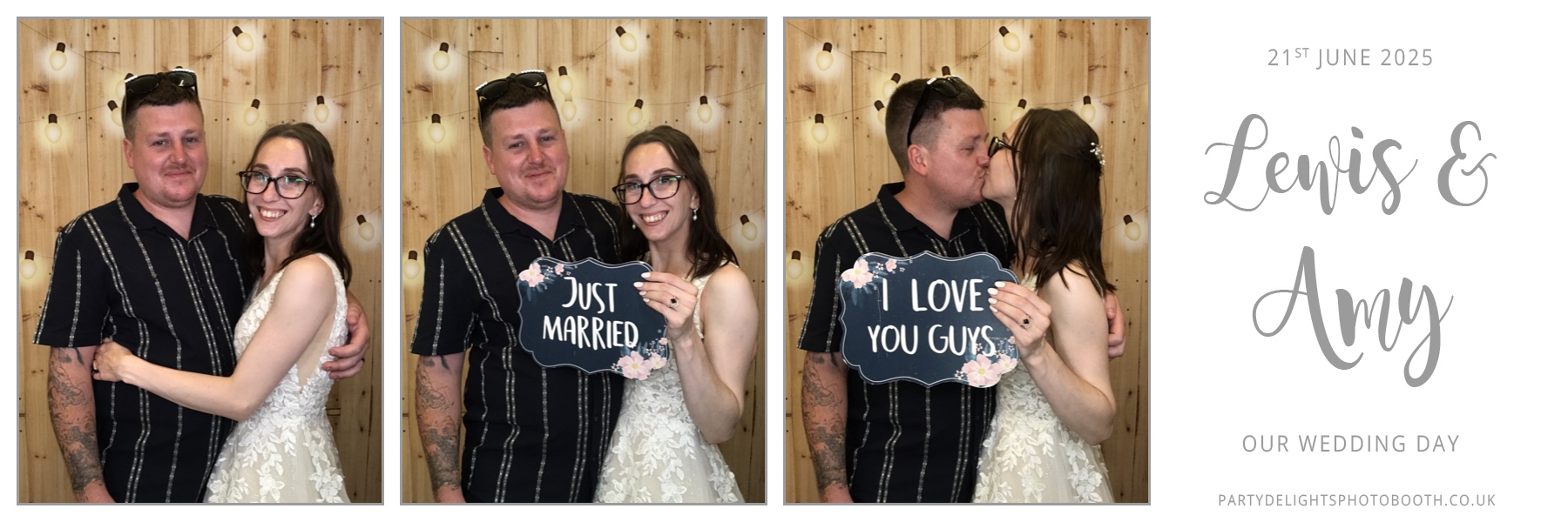 Lewis and Amy's Wedding | View more photos from the event at gallery.partydelightsphotobooth.co.uk/u/PartyDelightsPhotoBooth/Lewis-and-Amys-Wedding