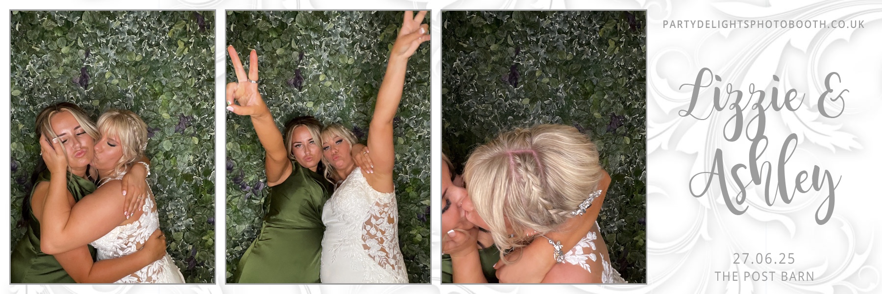 Lizzie and Ashley's Wedding | View more photos from the event at gallery.partydelightsphotobooth.co.uk/u/PartyDelightsPhotoBooth/Lizzie-and-Ashleys-Wedding