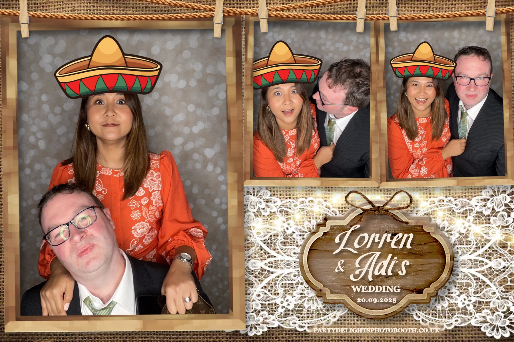 Lorren & Adi’s wedding | View more photos from the event at gallery.partydelightsphotobooth.co.uk/u/PartyDelightsPhotoBooth/Lorren-Adi’s-wedding