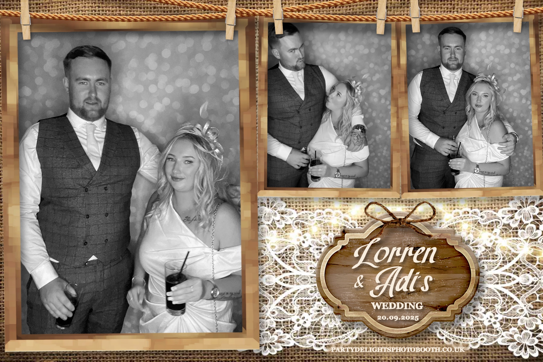 Lorren & Adi’s wedding | View more photos from the event at gallery.partydelightsphotobooth.co.uk/u/PartyDelightsPhotoBooth/Lorren-Adi’s-wedding