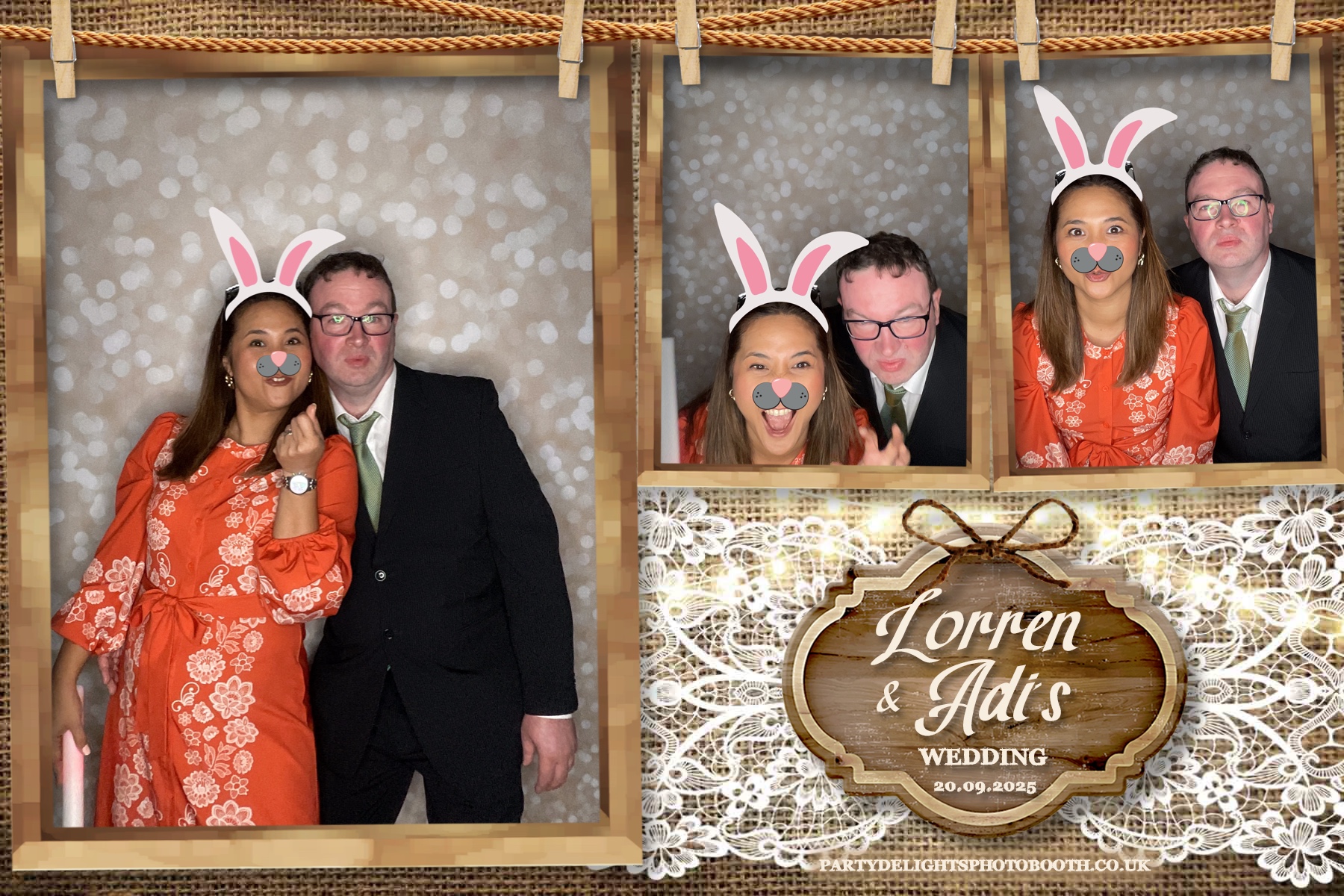 Lorren & Adi’s wedding | View more photos from the event at gallery.partydelightsphotobooth.co.uk/u/PartyDelightsPhotoBooth/Lorren-Adi’s-wedding