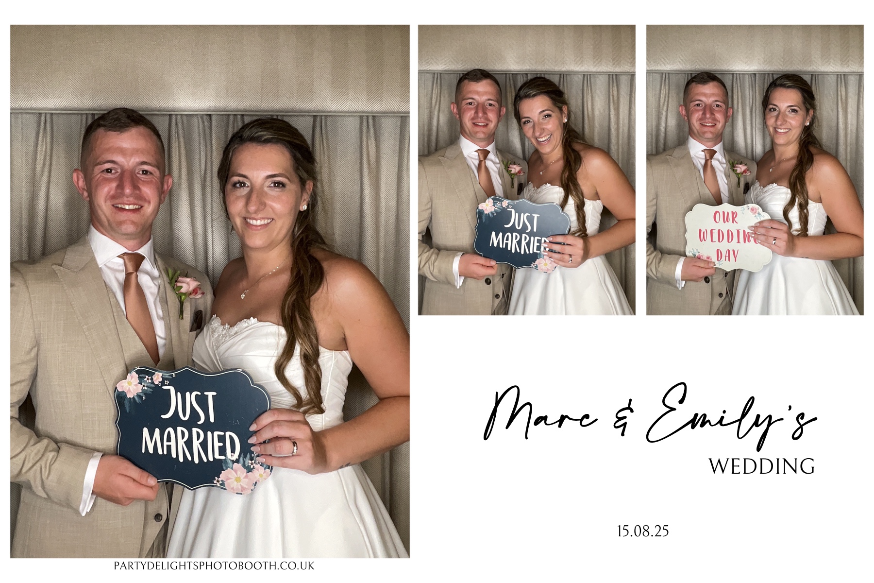 Marc and Emily's wedding | View more photos from the event at gallery.partydelightsphotobooth.co.uk/u/PartyDelightsPhotoBooth/Marc-and-Emilys-wedding