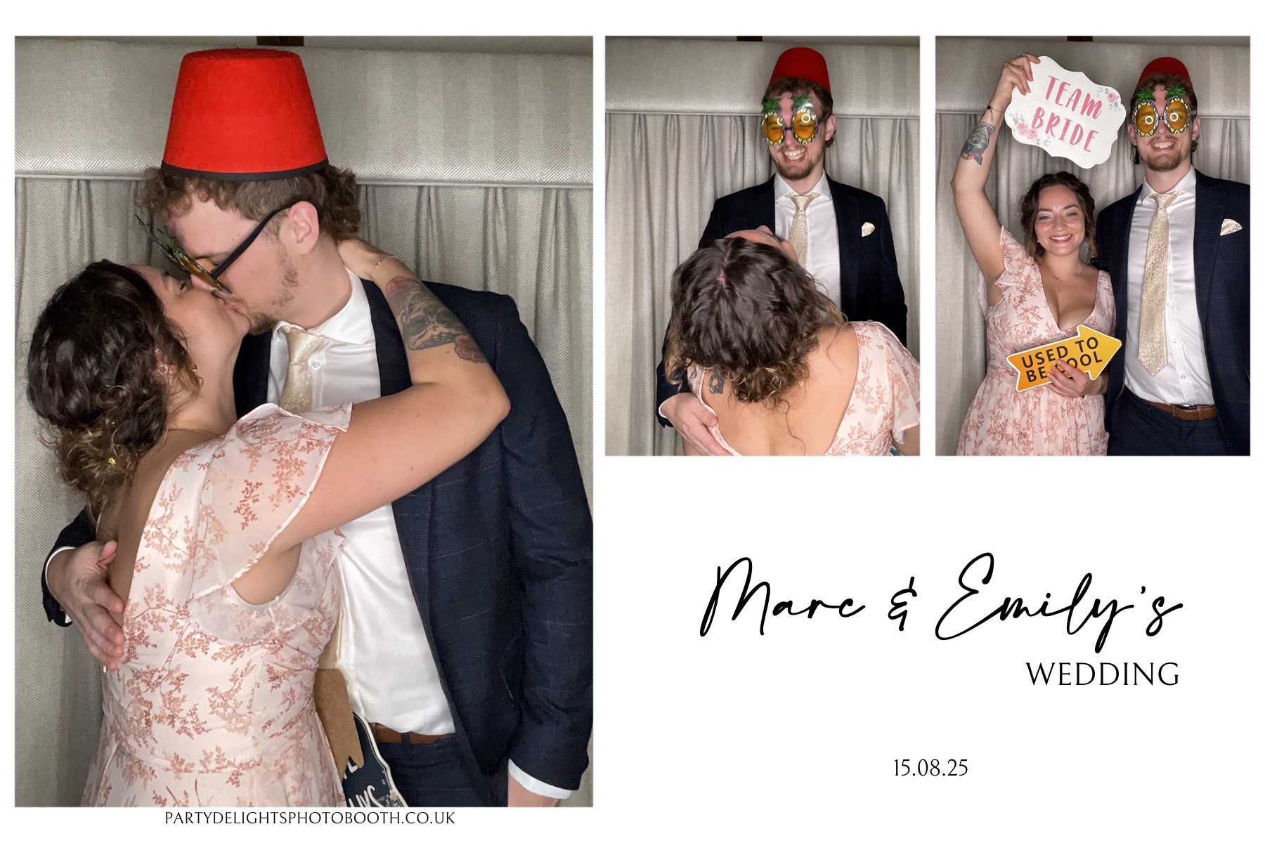 Marc and Emily's wedding | View more photos from the event at gallery.partydelightsphotobooth.co.uk/u/PartyDelightsPhotoBooth/Marc-and-Emilys-wedding