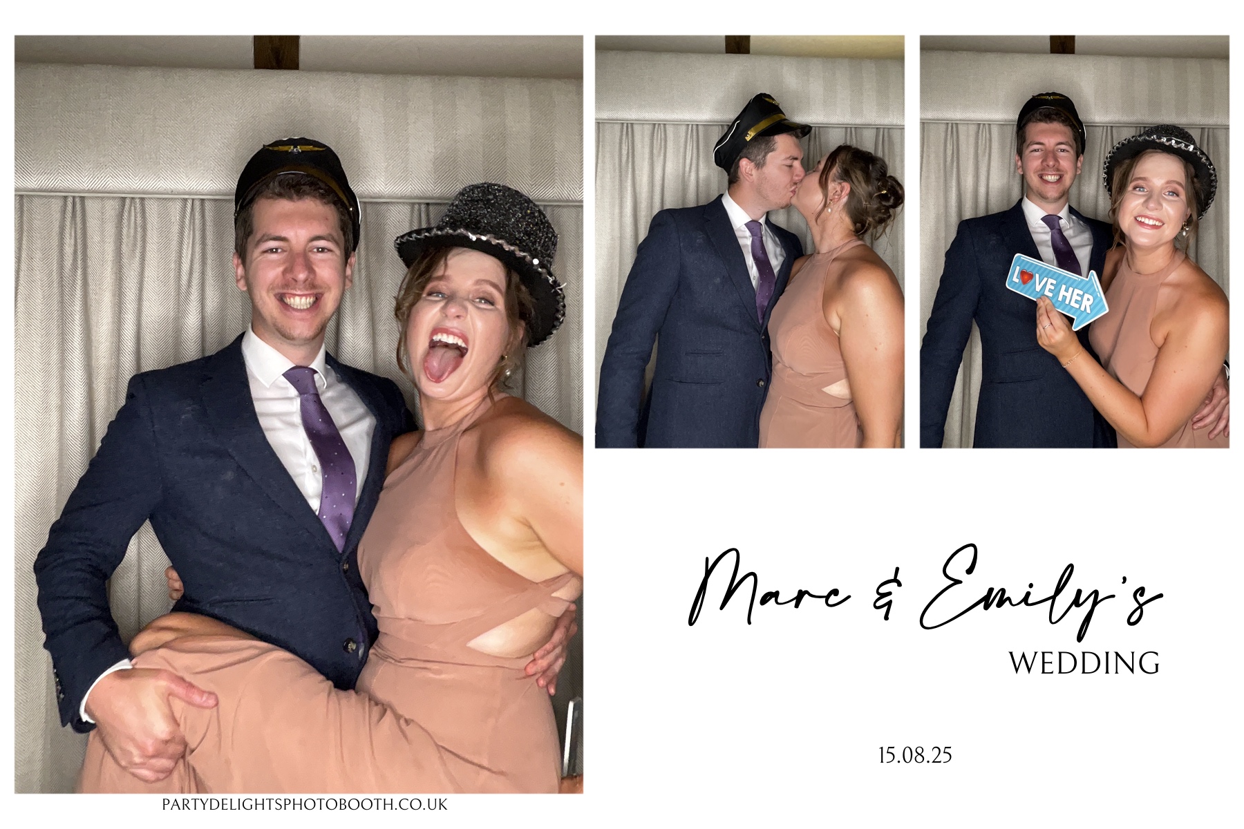 Marc and Emily's wedding | View more photos from the event at gallery.partydelightsphotobooth.co.uk/u/PartyDelightsPhotoBooth/Marc-and-Emilys-wedding