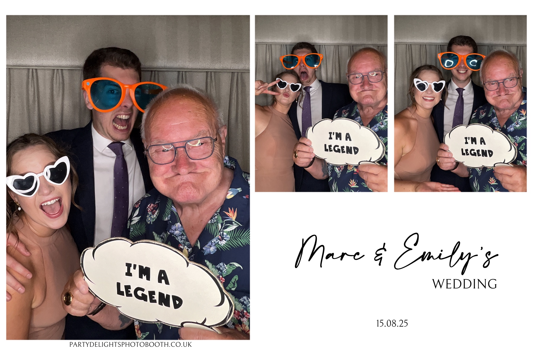 Marc and Emily's wedding | View more photos from the event at gallery.partydelightsphotobooth.co.uk/u/PartyDelightsPhotoBooth/Marc-and-Emilys-wedding