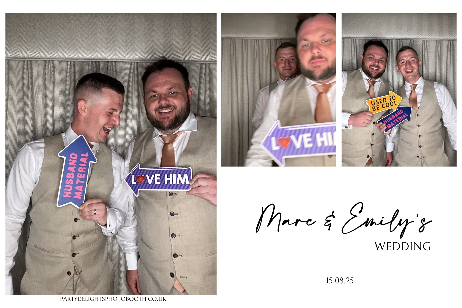 Marc and Emily's wedding | View more photos from the event at gallery.partydelightsphotobooth.co.uk/u/PartyDelightsPhotoBooth/Marc-and-Emilys-wedding