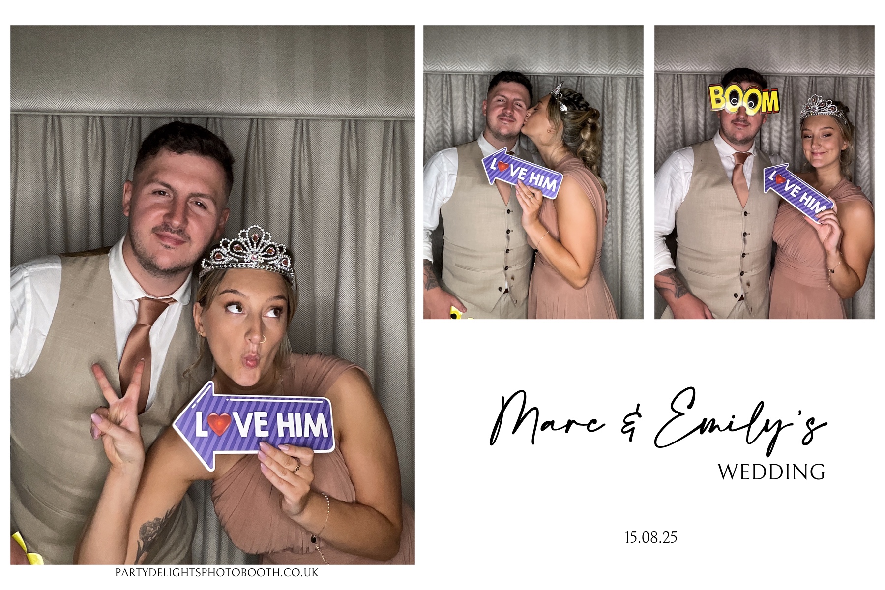 Marc and Emily's wedding | View more photos from the event at gallery.partydelightsphotobooth.co.uk/u/PartyDelightsPhotoBooth/Marc-and-Emilys-wedding