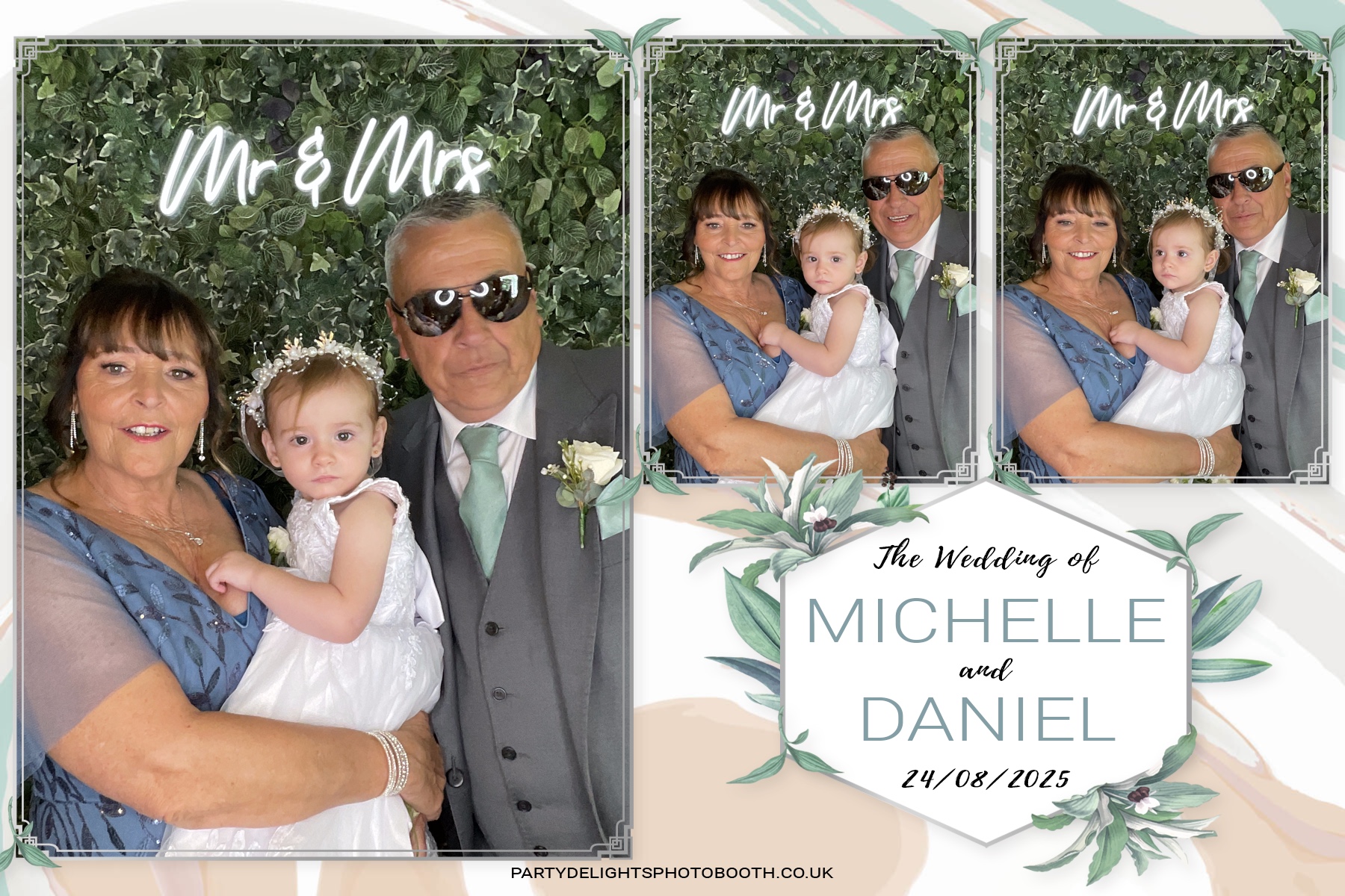 Michelle and Daniel's Wedding | View more photos from the event at gallery.partydelightsphotobooth.co.uk/u/PartyDelightsPhotoBooth/Michelle-and-Daniels-Wedding
