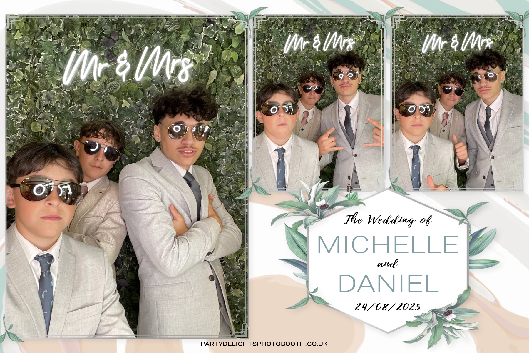 Michelle and Daniel's Wedding | View more photos from the event at gallery.partydelightsphotobooth.co.uk/u/PartyDelightsPhotoBooth/Michelle-and-Daniels-Wedding