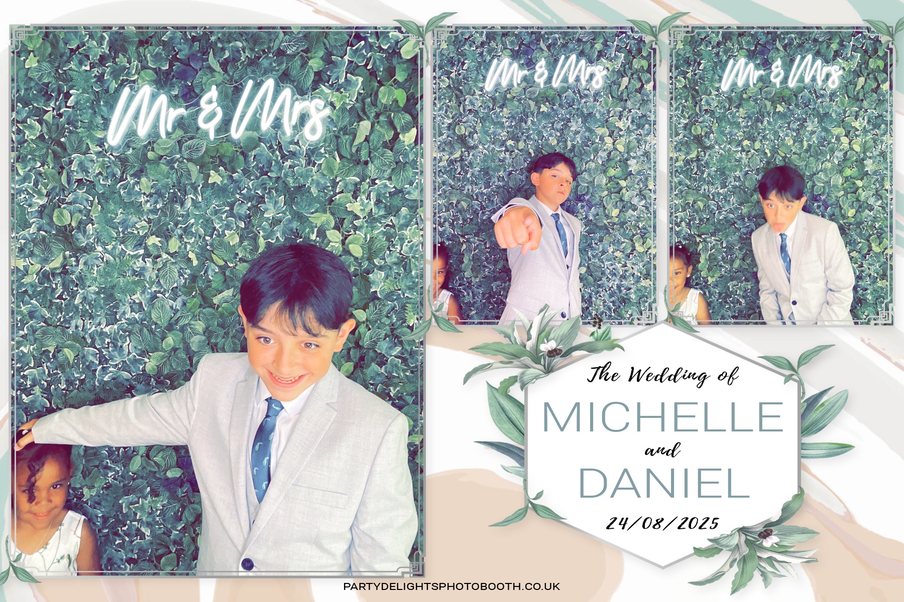 Michelle and Daniel's Wedding | View more photos from the event at gallery.partydelightsphotobooth.co.uk/u/PartyDelightsPhotoBooth/Michelle-and-Daniels-Wedding