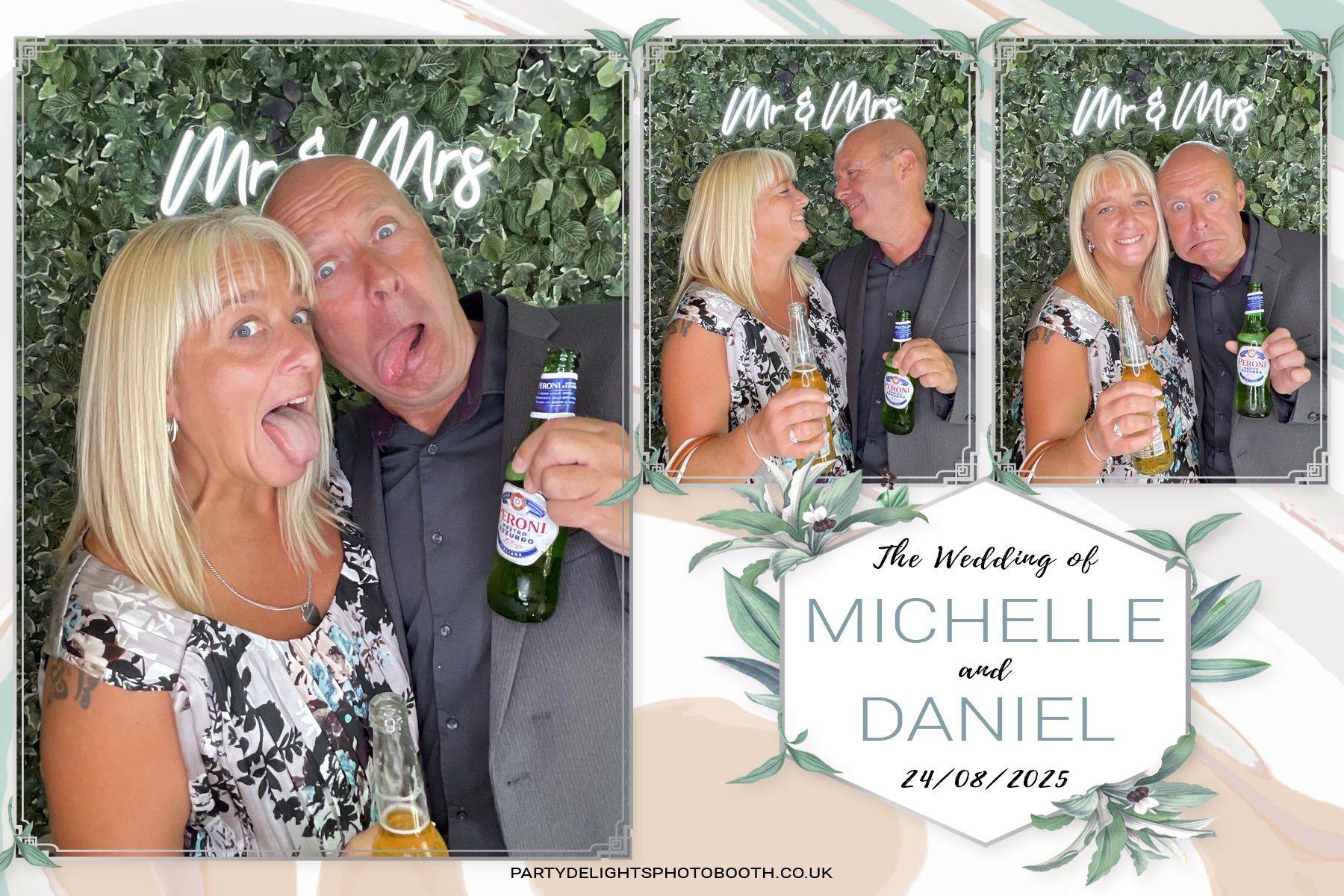 Michelle and Daniel's Wedding | View more photos from the event at gallery.partydelightsphotobooth.co.uk/u/PartyDelightsPhotoBooth/Michelle-and-Daniels-Wedding