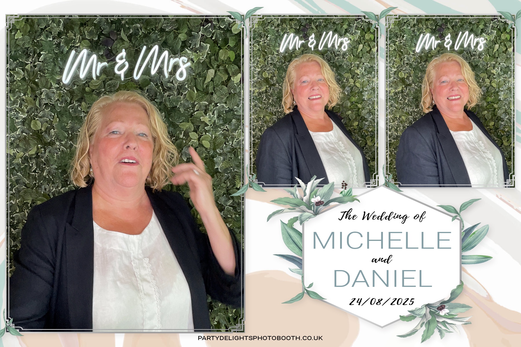Michelle and Daniel's Wedding | View more photos from the event at gallery.partydelightsphotobooth.co.uk/u/PartyDelightsPhotoBooth/Michelle-and-Daniels-Wedding