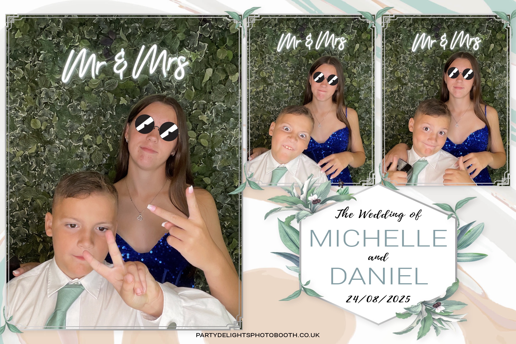 Michelle and Daniel's Wedding | View more photos from the event at gallery.partydelightsphotobooth.co.uk/u/PartyDelightsPhotoBooth/Michelle-and-Daniels-Wedding